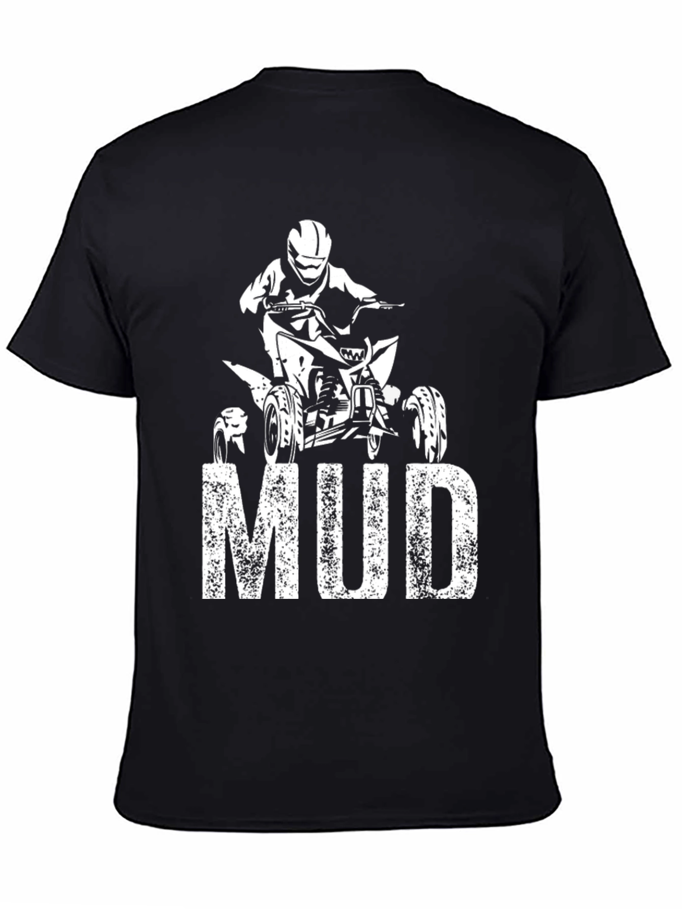 Mud ATV Rider Black Graphic Tee