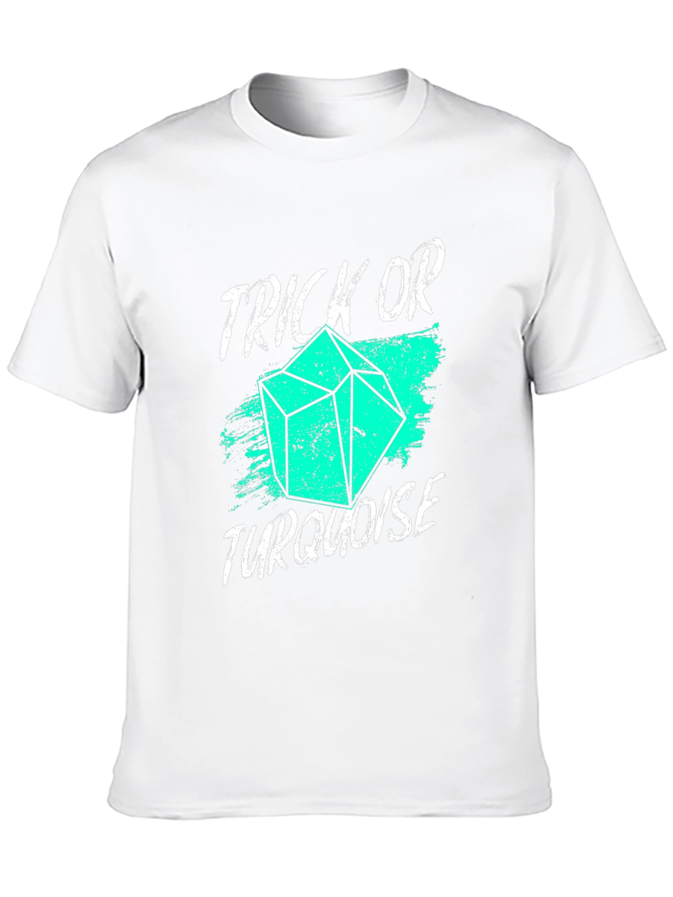 Trick or Turquoise T-Shirt - Black Tee