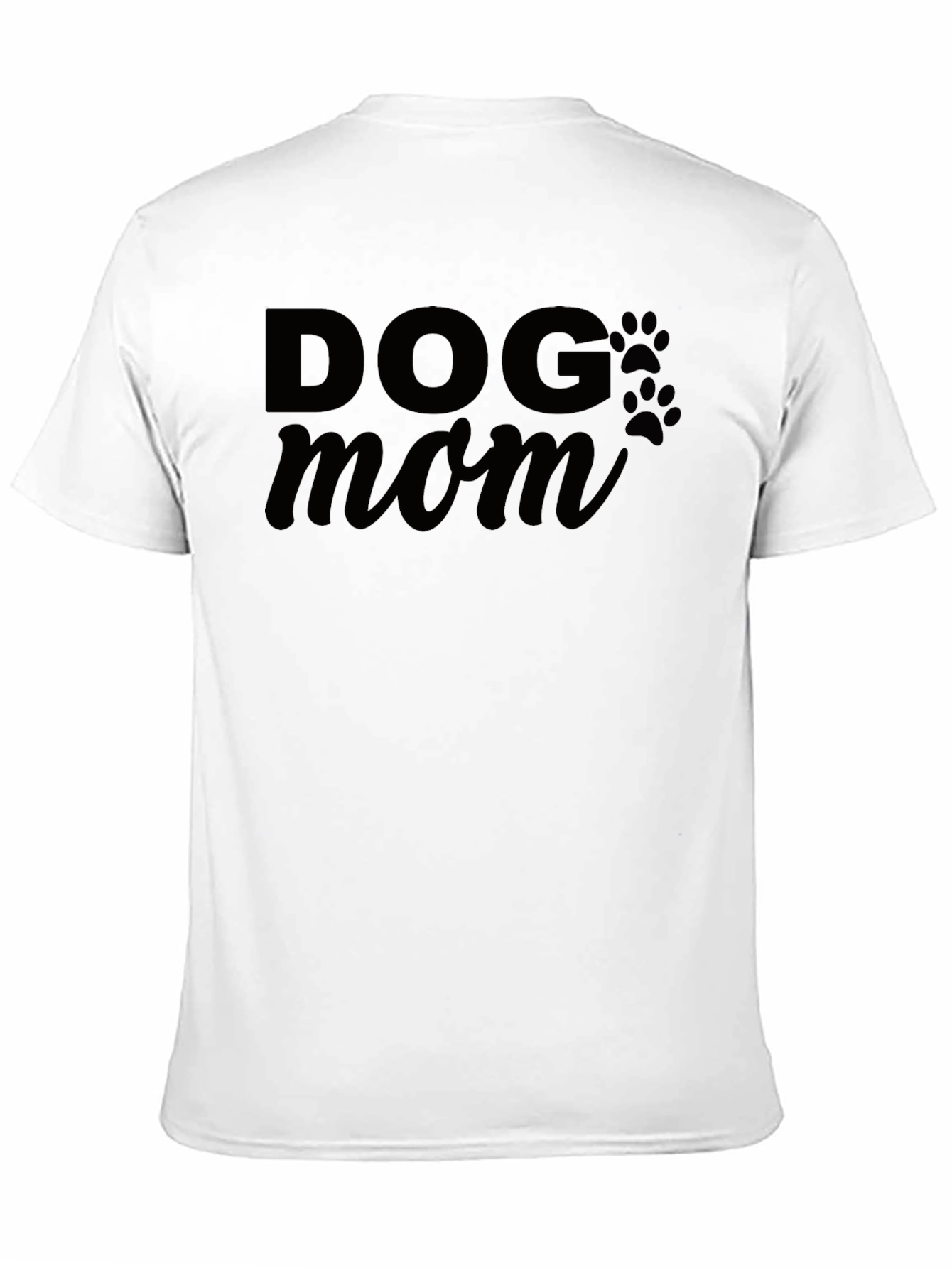Dog Mom Graphic Tee - Black Casual T-Shirt