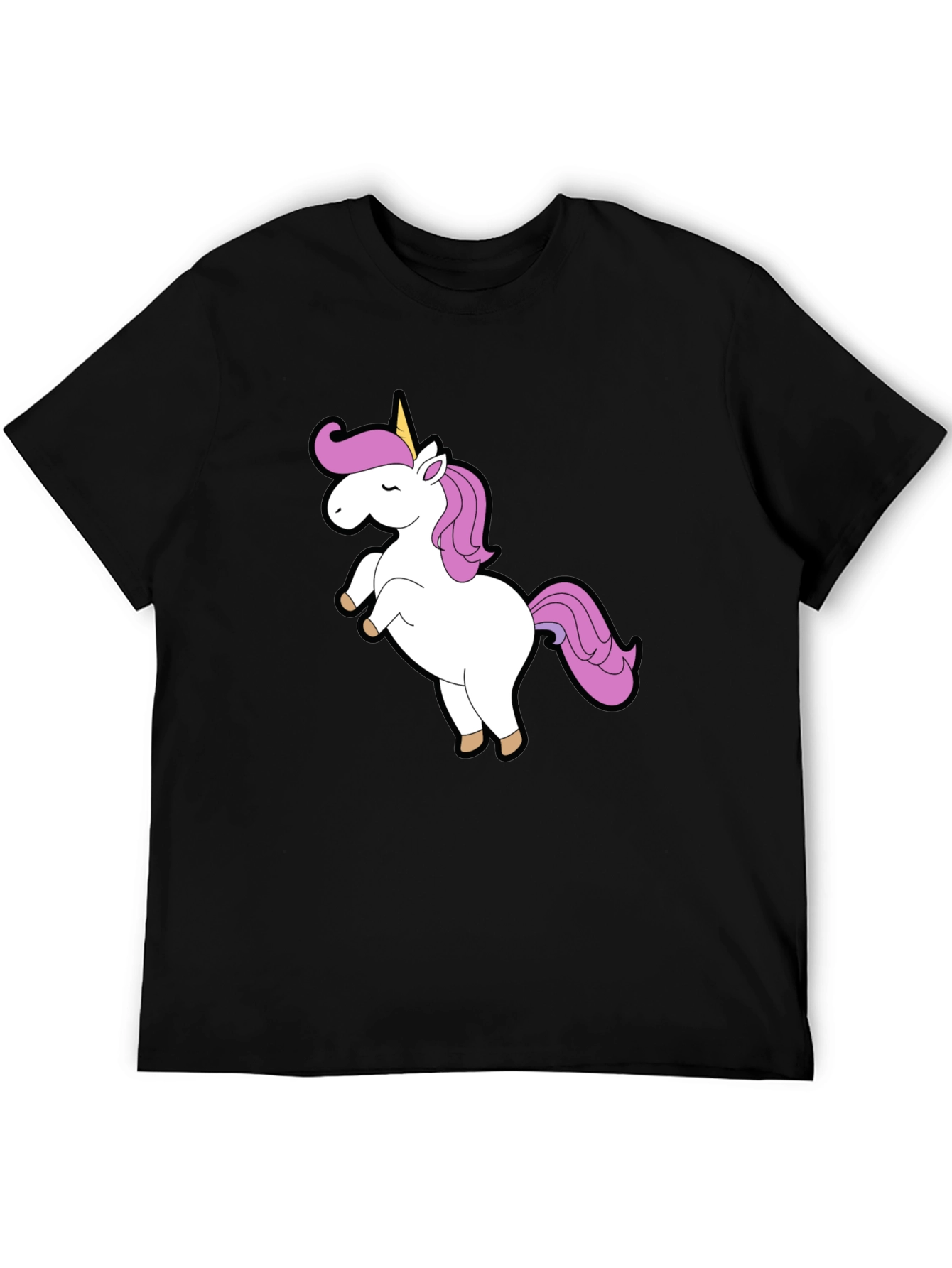 Unicorn Graphic Black T-Shirt