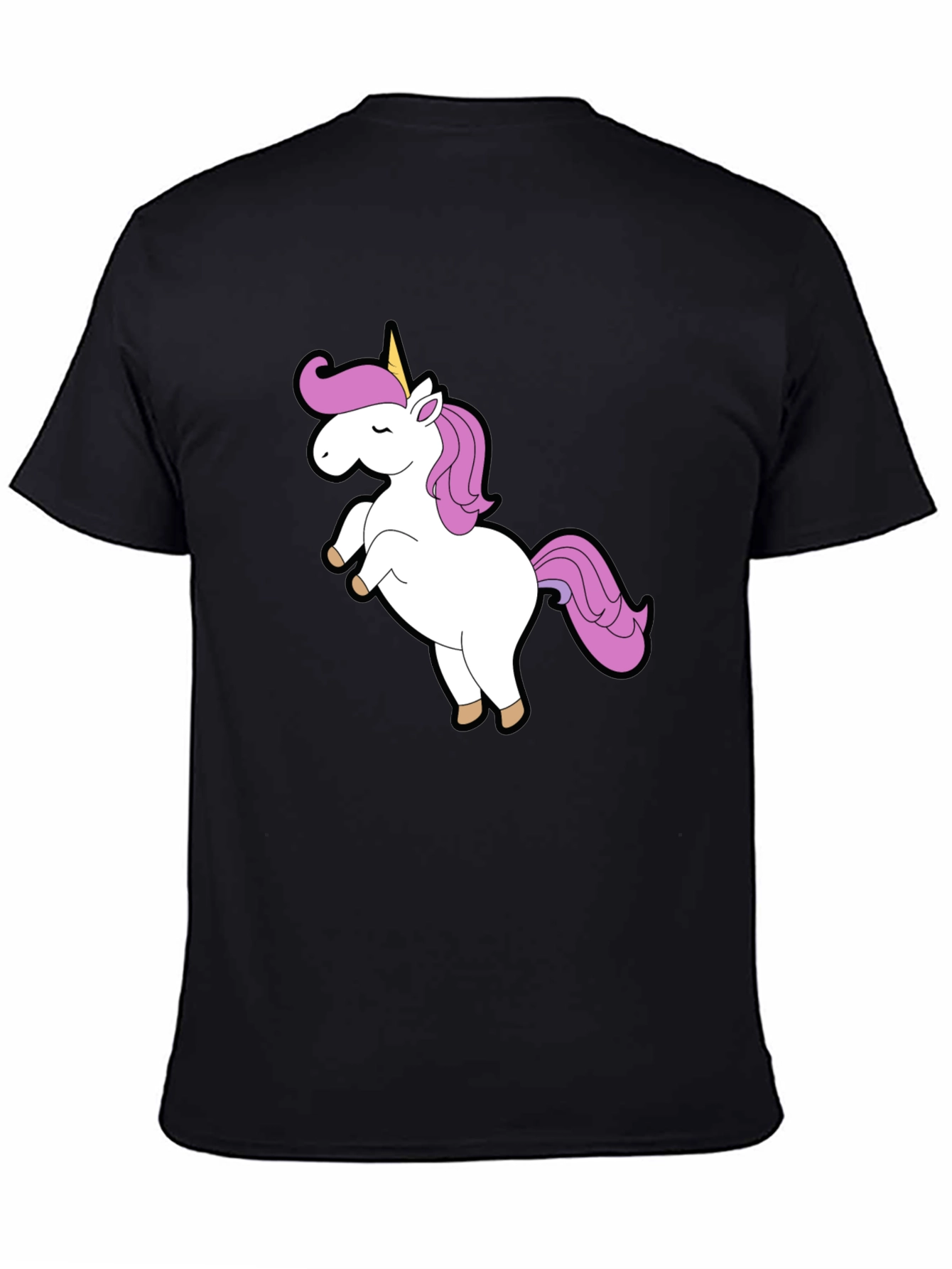 Unicorn Graphic Black T-Shirt