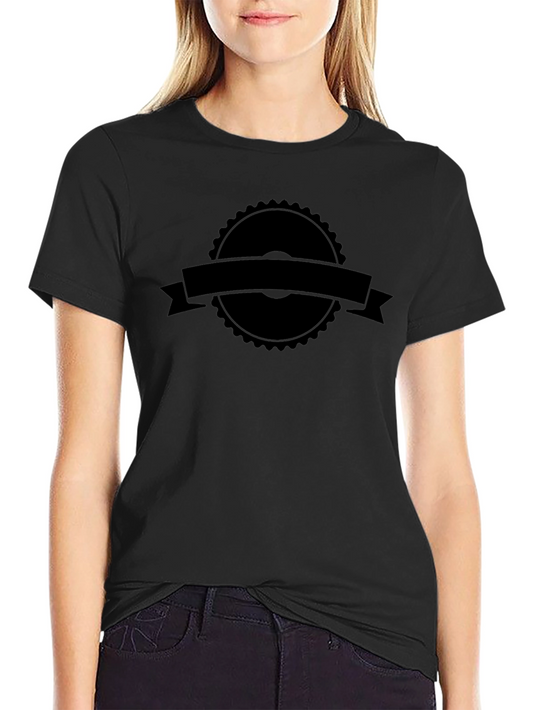 Mens Black Graphic Tee - Customizable Banner Design