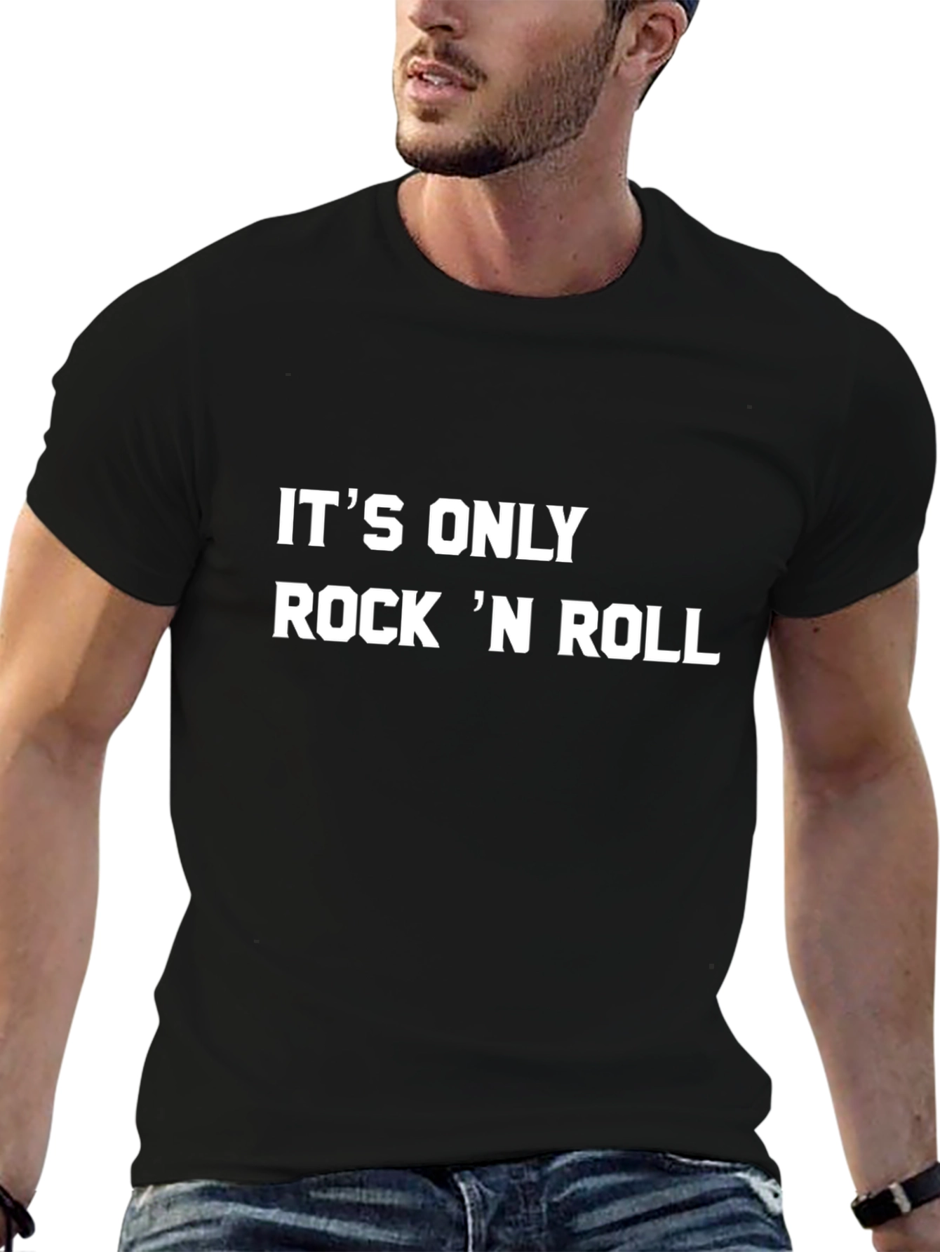 Its Only Rock N Roll Black T-Shirt