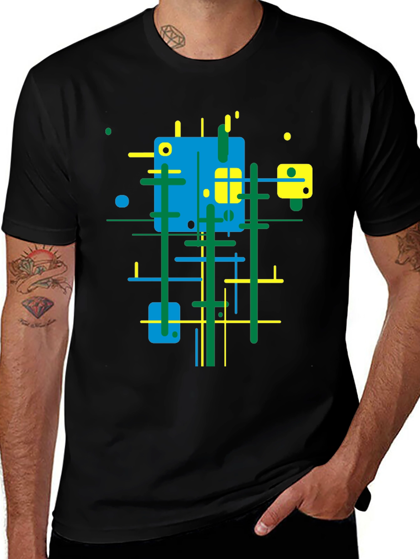 Abstract Geometric Art T-Shirt