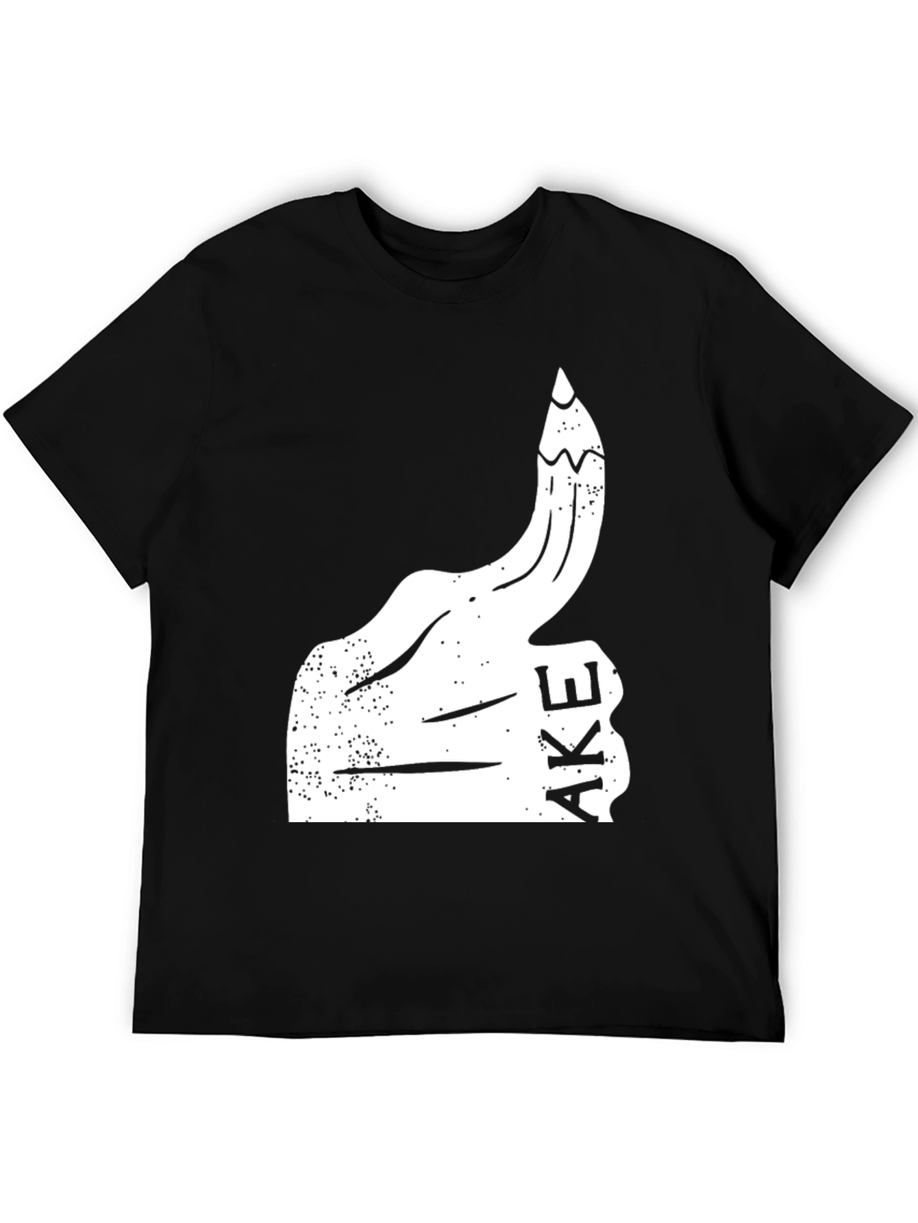Funny Graphic Tee - Thumbs Up Fake