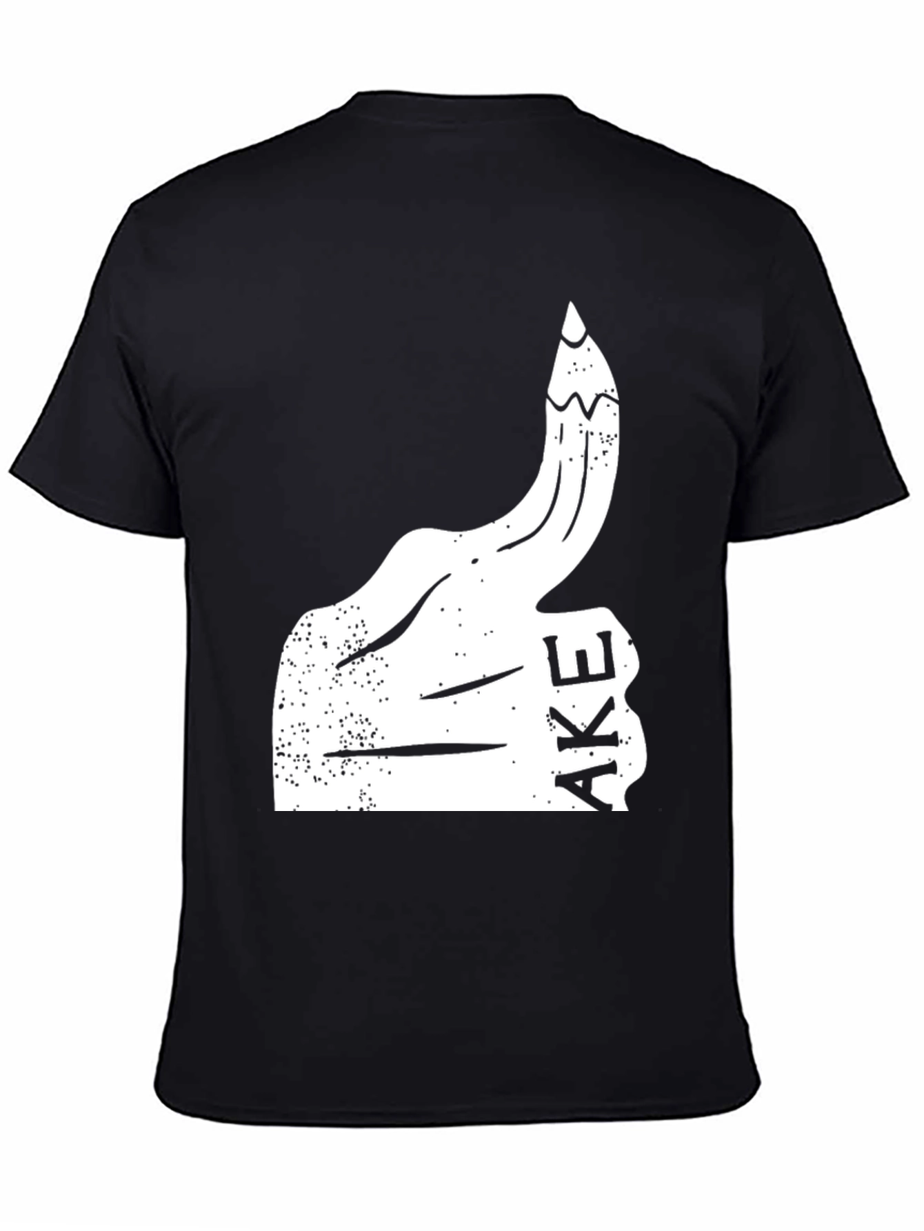 Funny Graphic Tee - Thumbs Up Fake