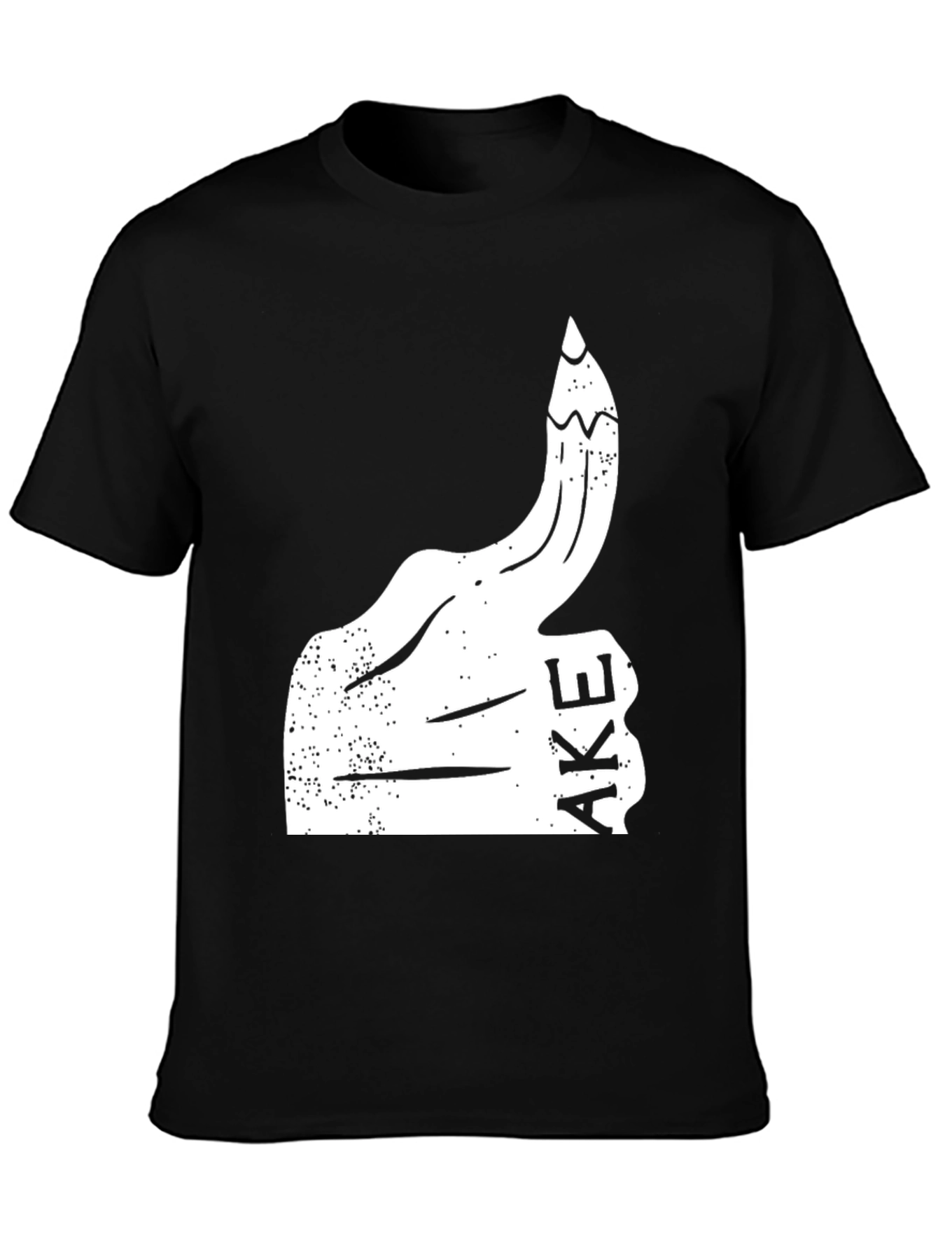 Funny Graphic Tee - Thumbs Up Fake