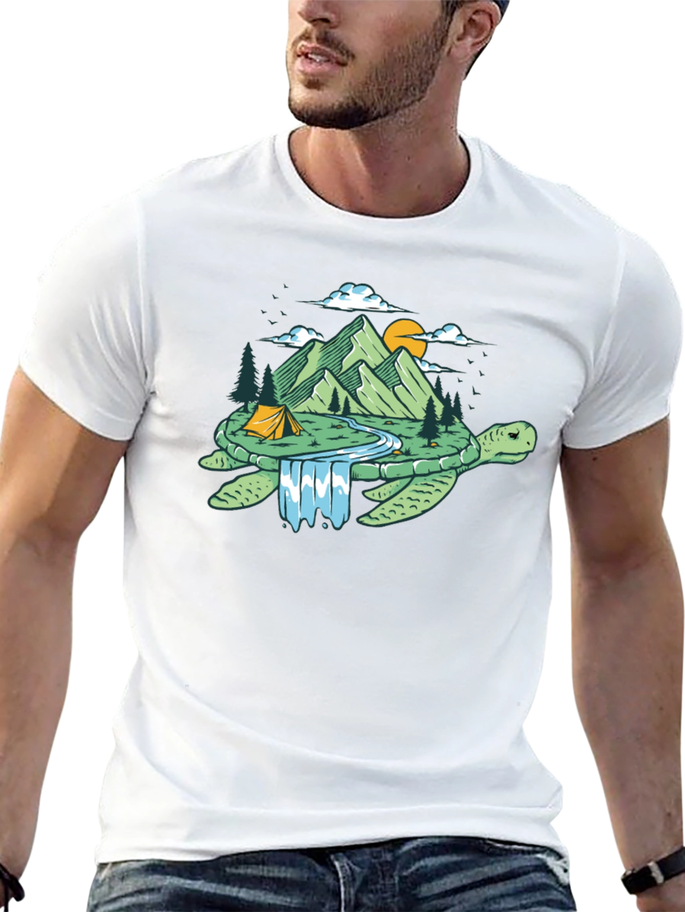 Turtle Island T-Shirt: Nature Lovers Tee