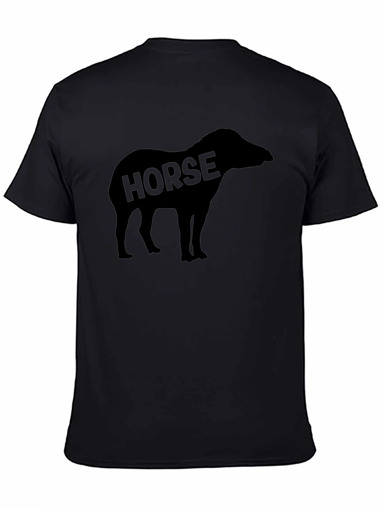 Black Horse Silhouette Graphic Tee