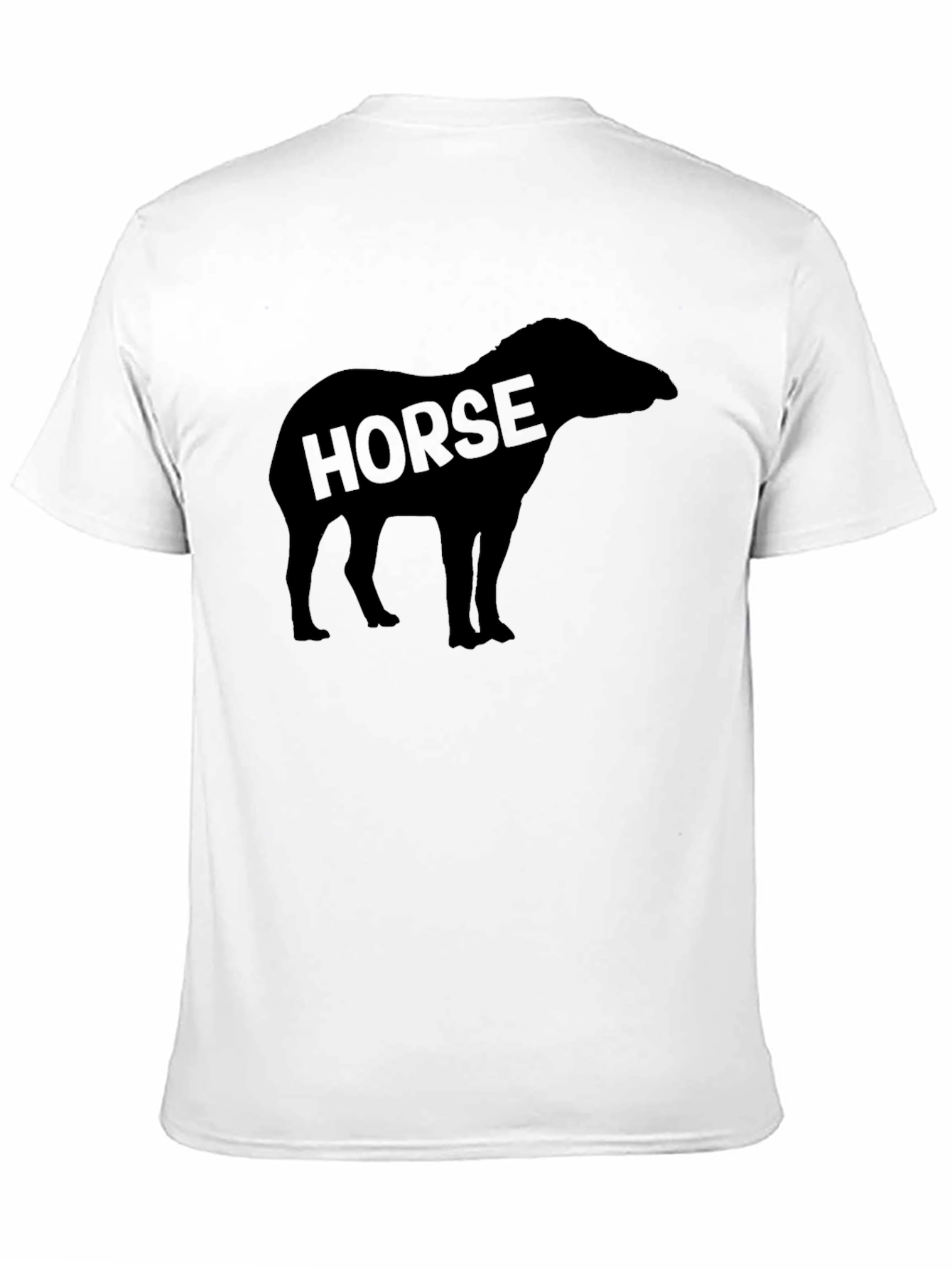 Black Horse Silhouette Graphic Tee