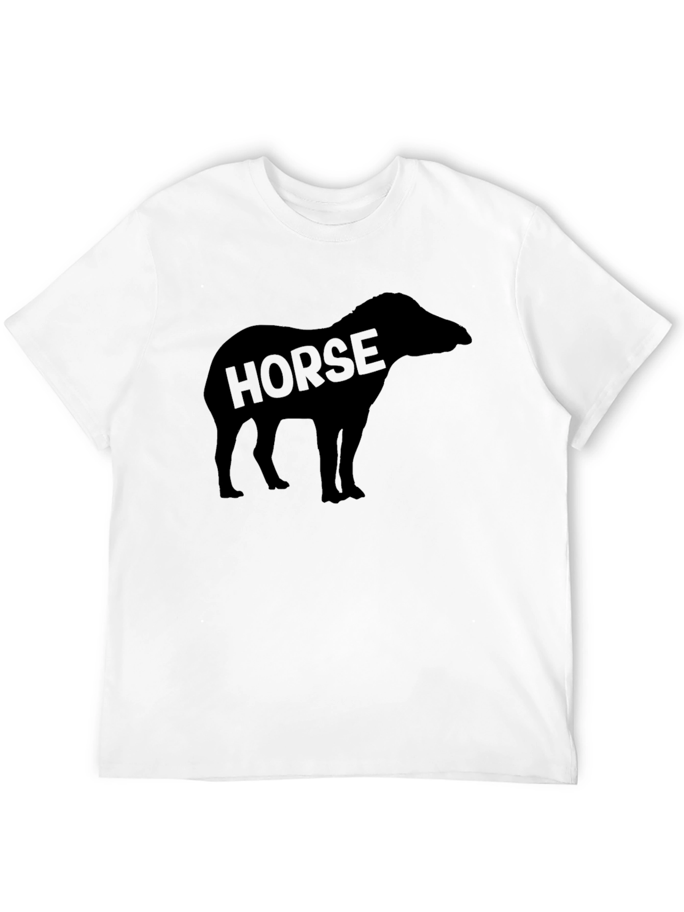 Black Horse Silhouette Graphic Tee