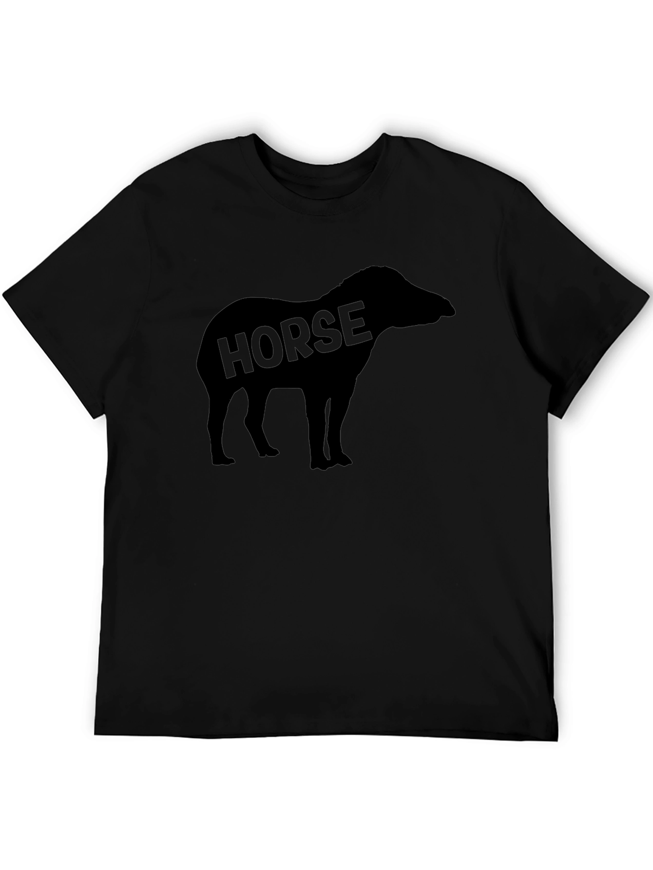Black Horse Silhouette Graphic Tee