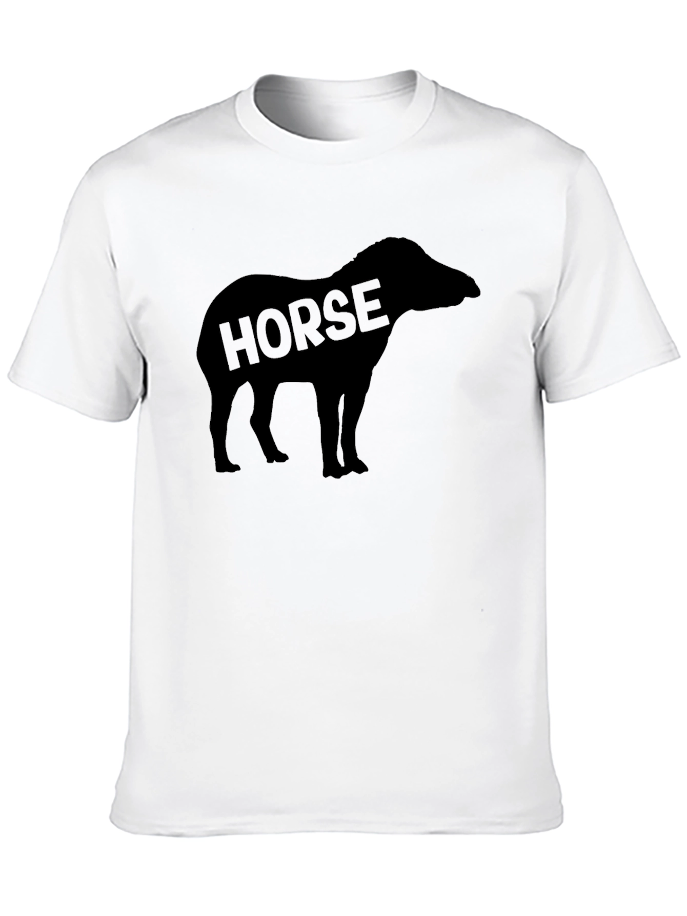 Black Horse Silhouette Graphic Tee