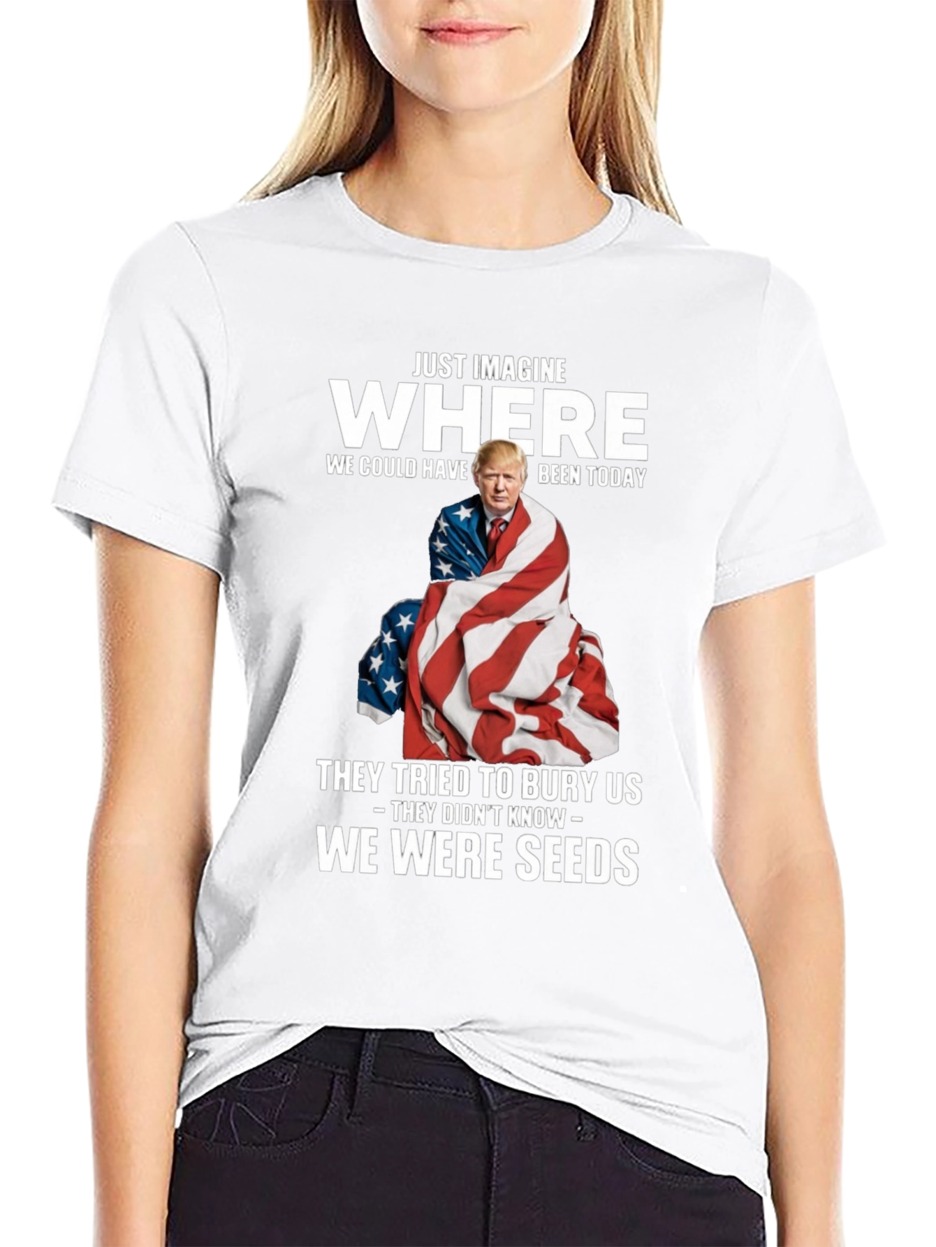 Imagine Where Trump T-Shirt - Patriotic Tee