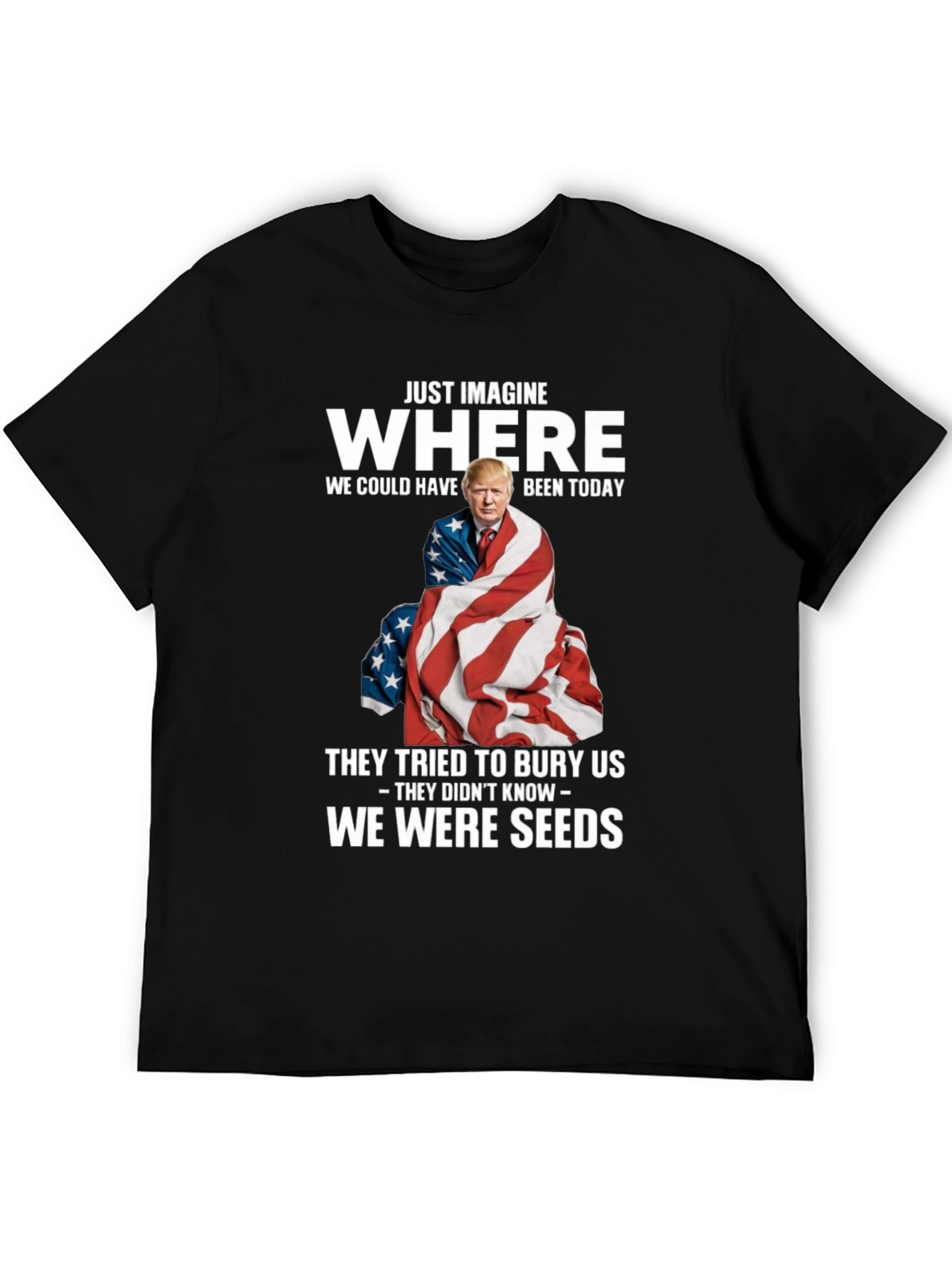 Imagine Where Trump T-Shirt - Patriotic Tee