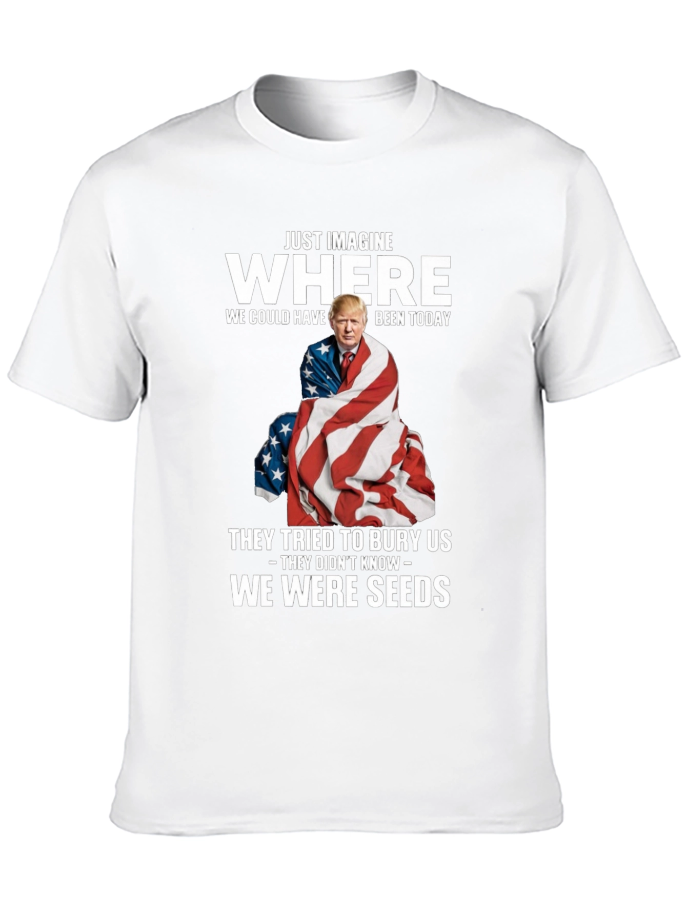Imagine Where Trump T-Shirt - Patriotic Tee
