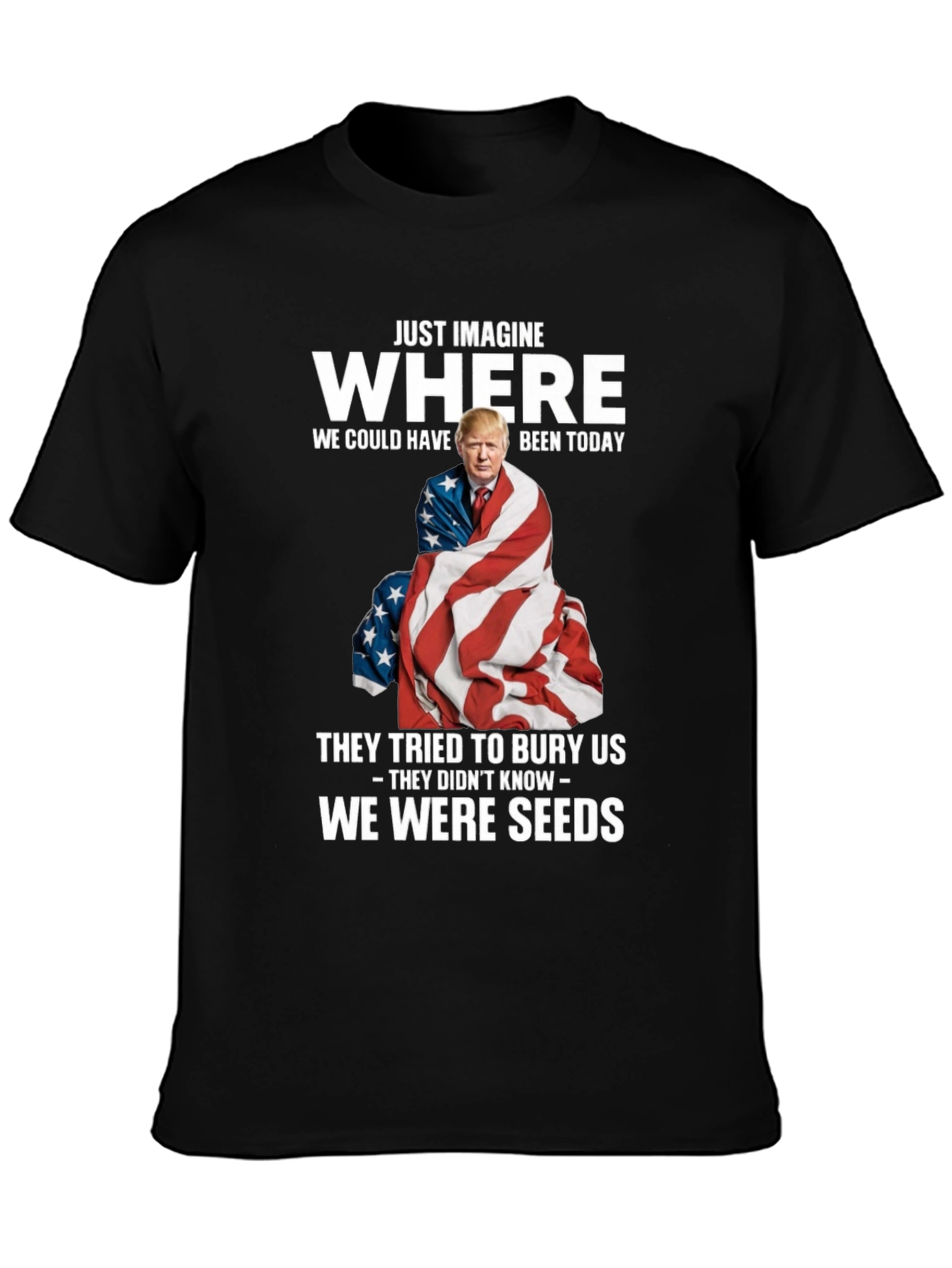 Imagine Where Trump T-Shirt - Patriotic Tee