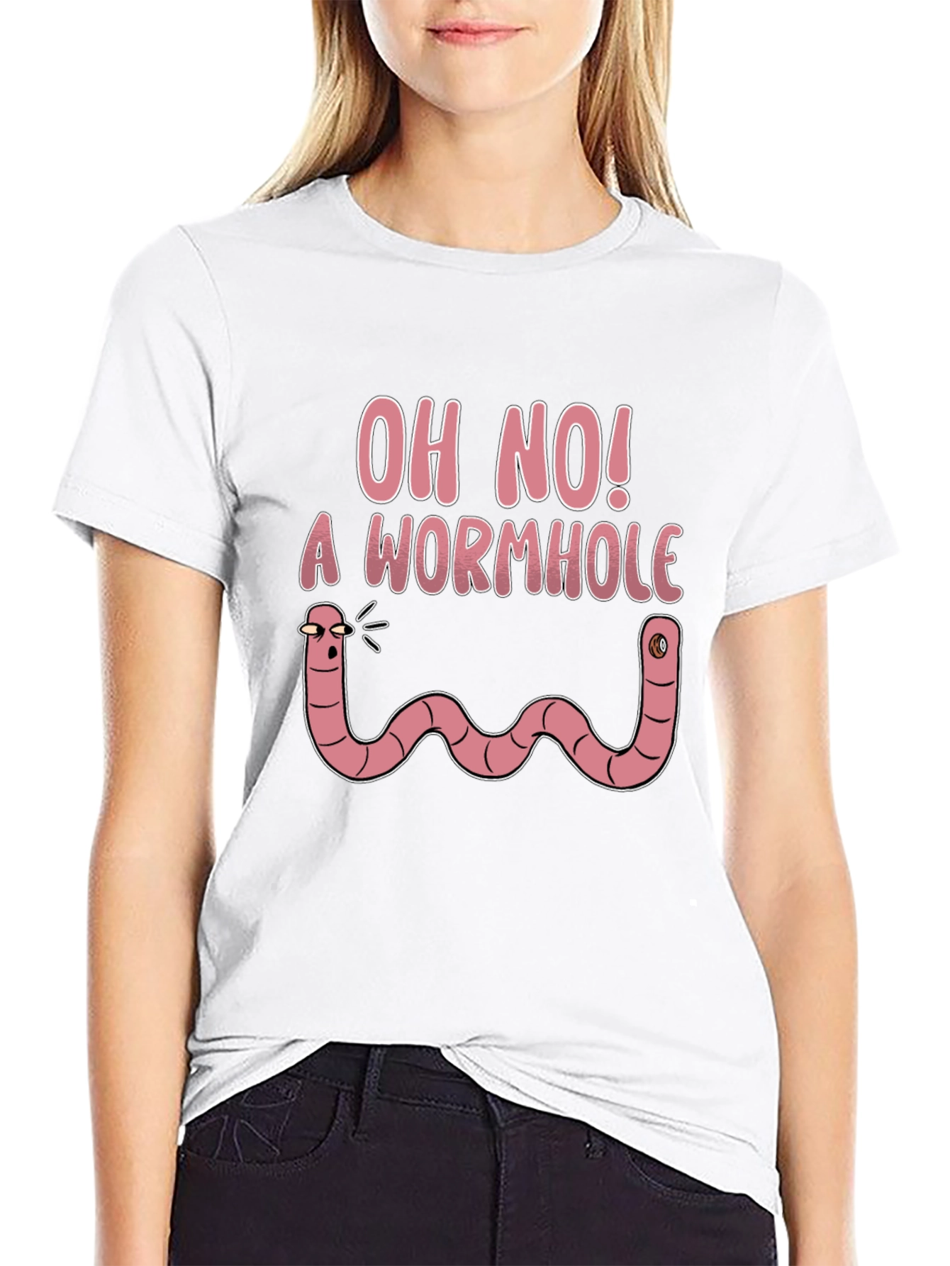 Oh No! A Wormhole Funny Graphic T-Shirt