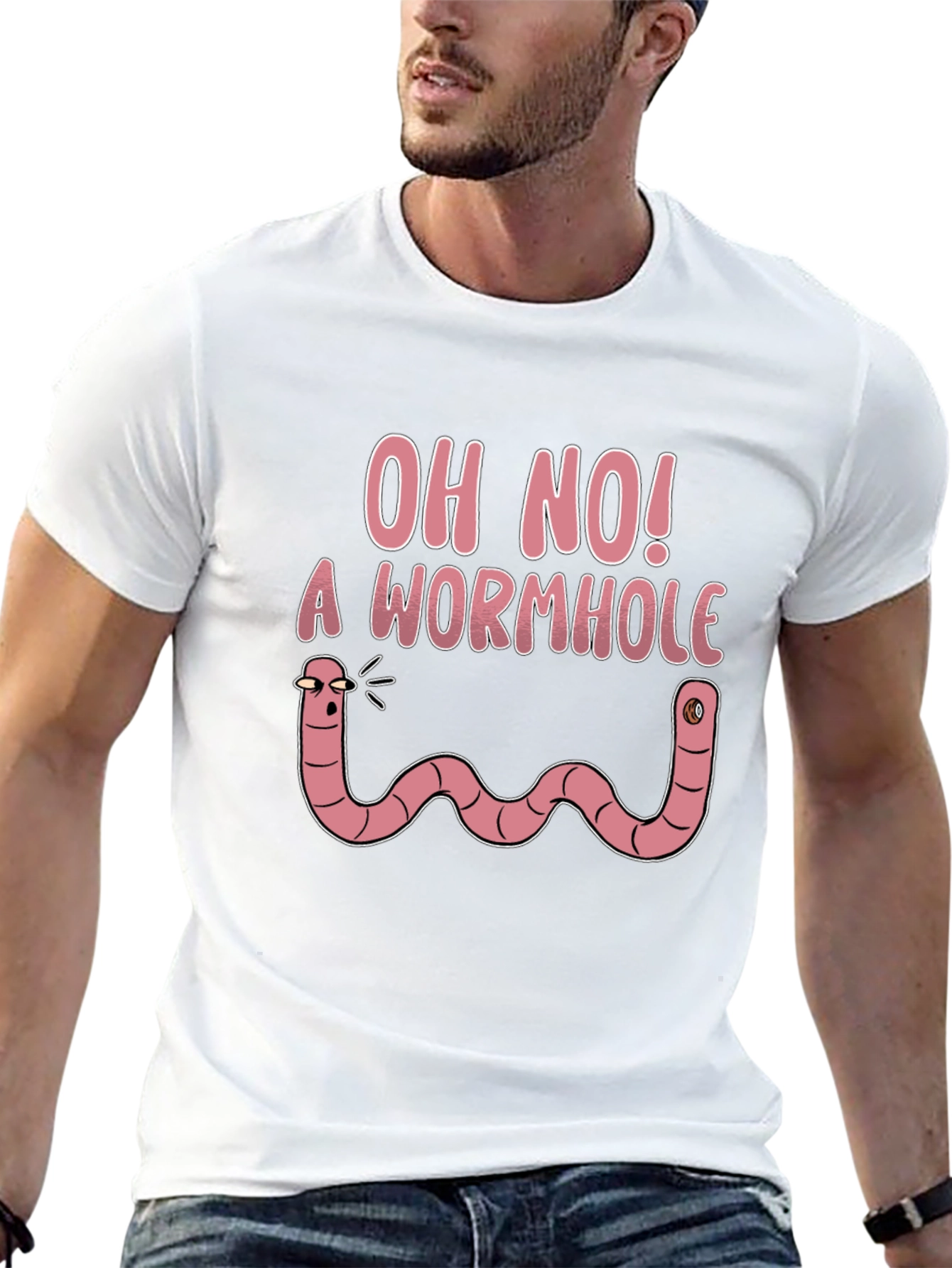 Oh No! A Wormhole Funny Graphic T-Shirt