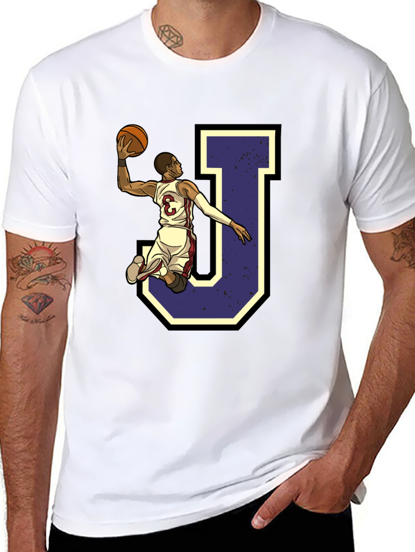 Basketball Player J Graphic Tee