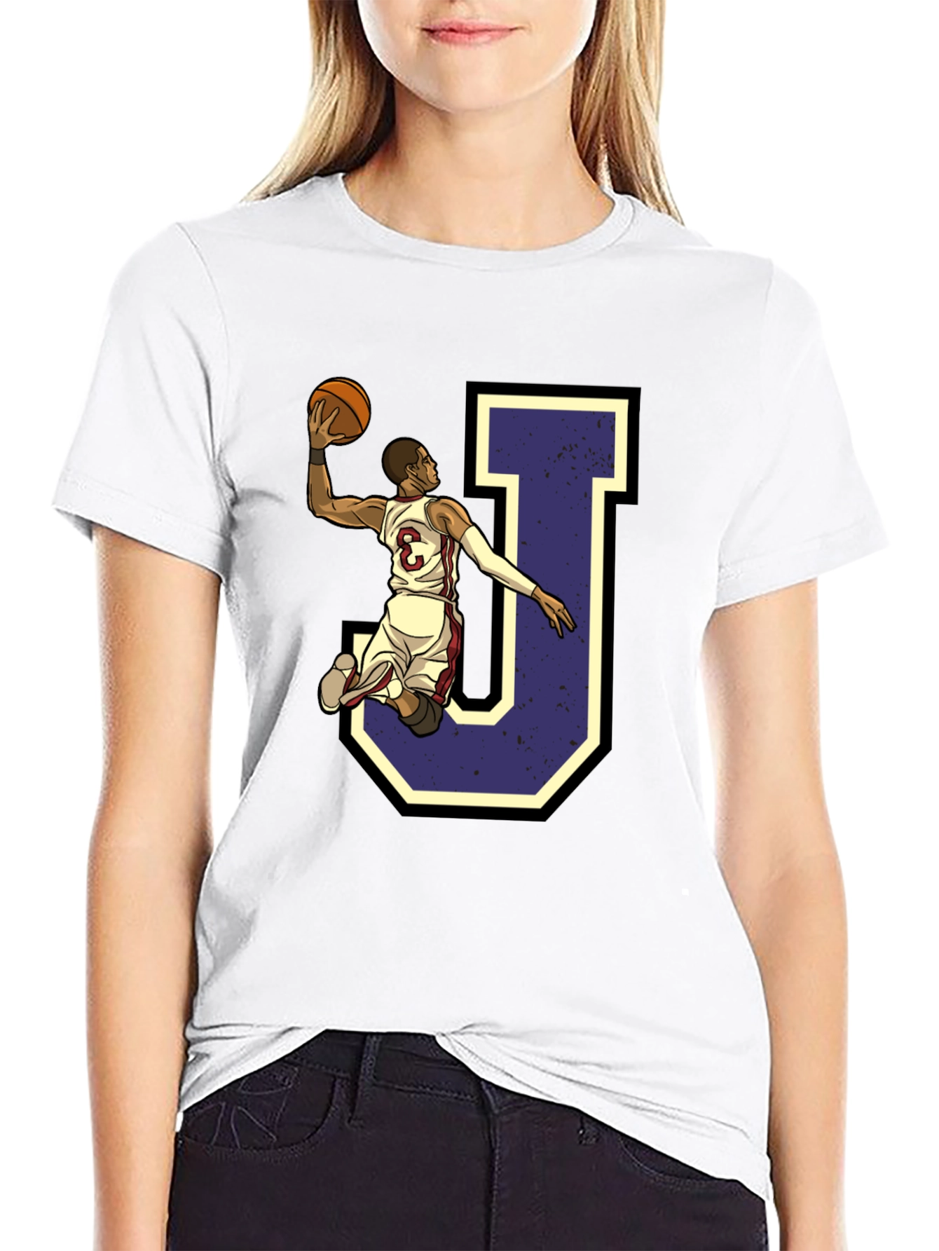 Basketball Player J Graphic Tee