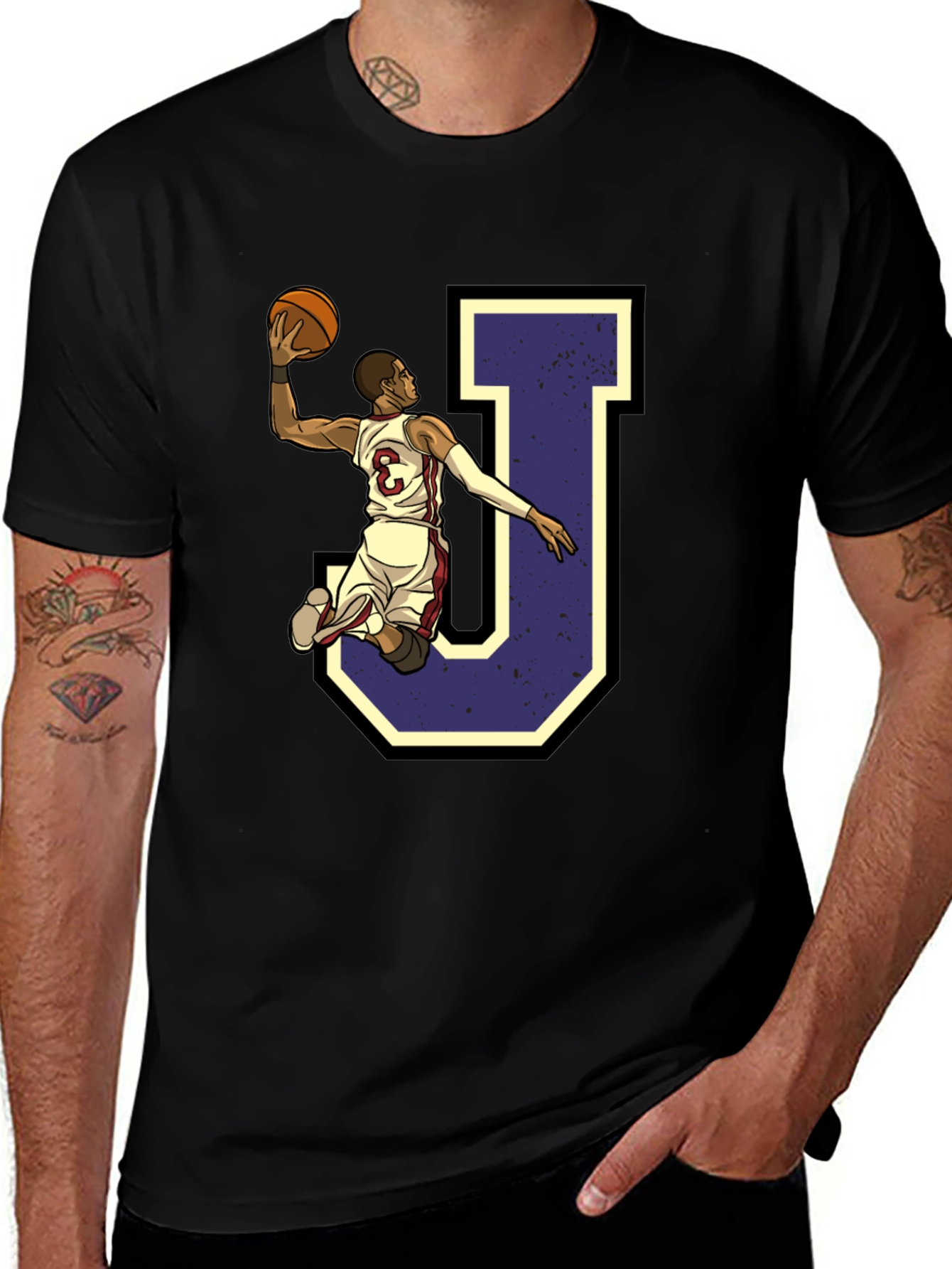 Basketball Player J Graphic Tee