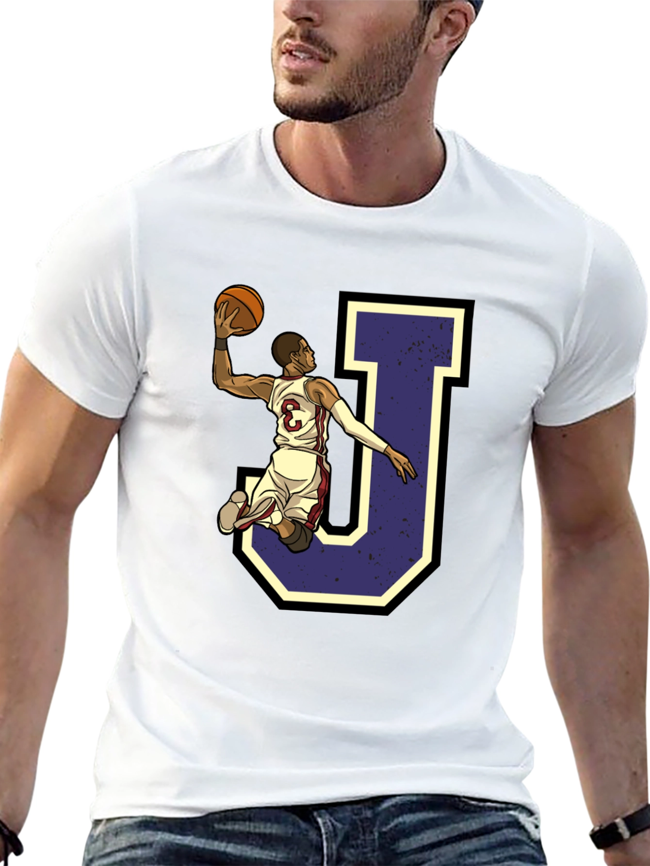 Basketball Player J Graphic Tee