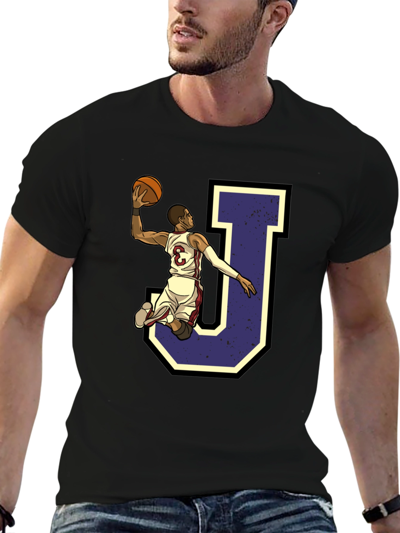 Basketball Player J Graphic Tee