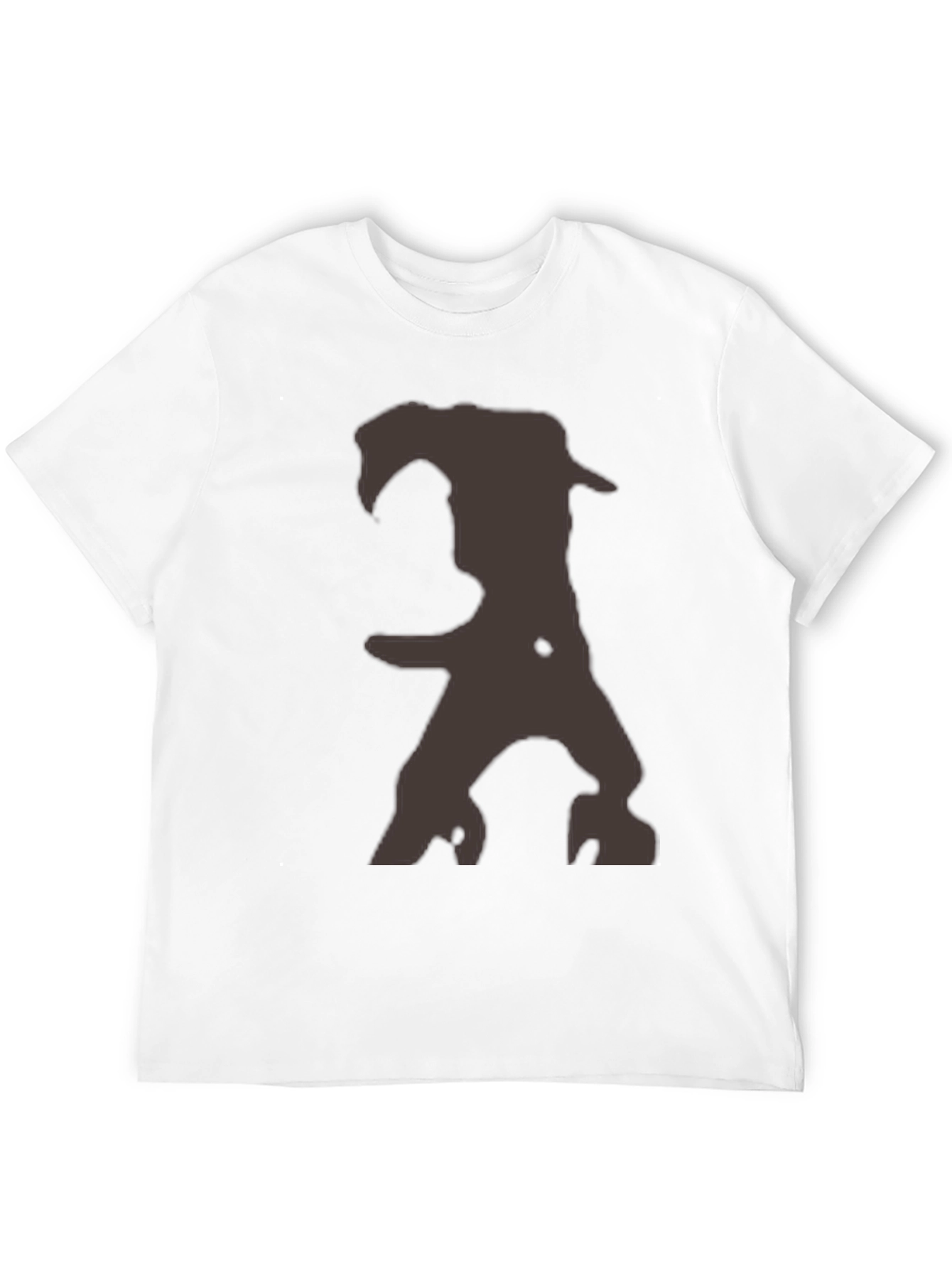 Mens Graphic Print Crew Neck T-Shirt - Black