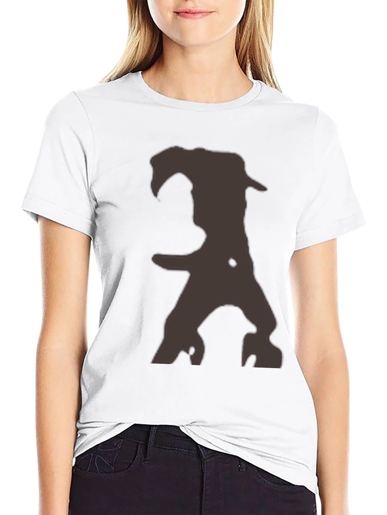 Mens Graphic Print Crew Neck T-Shirt - Black