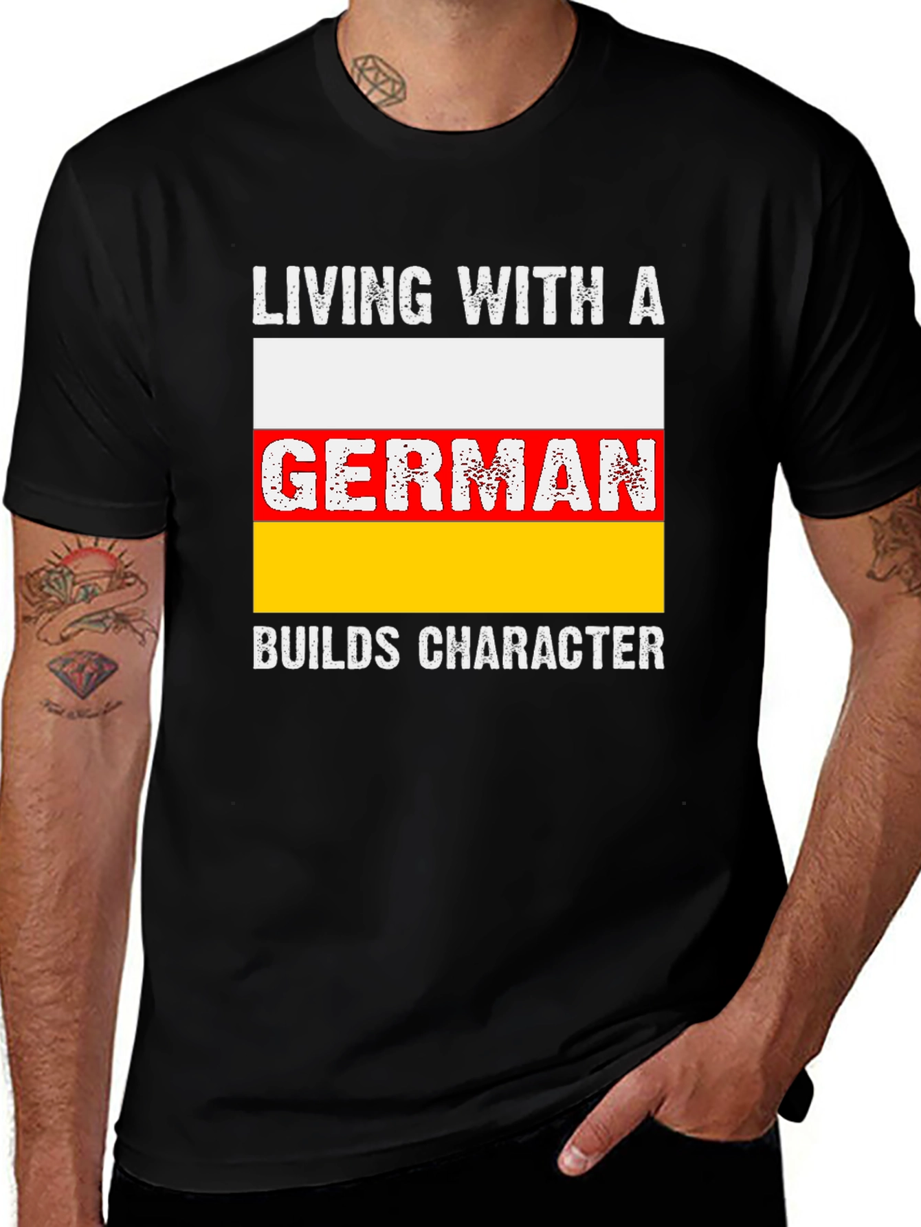 Living With A German T-Shirt