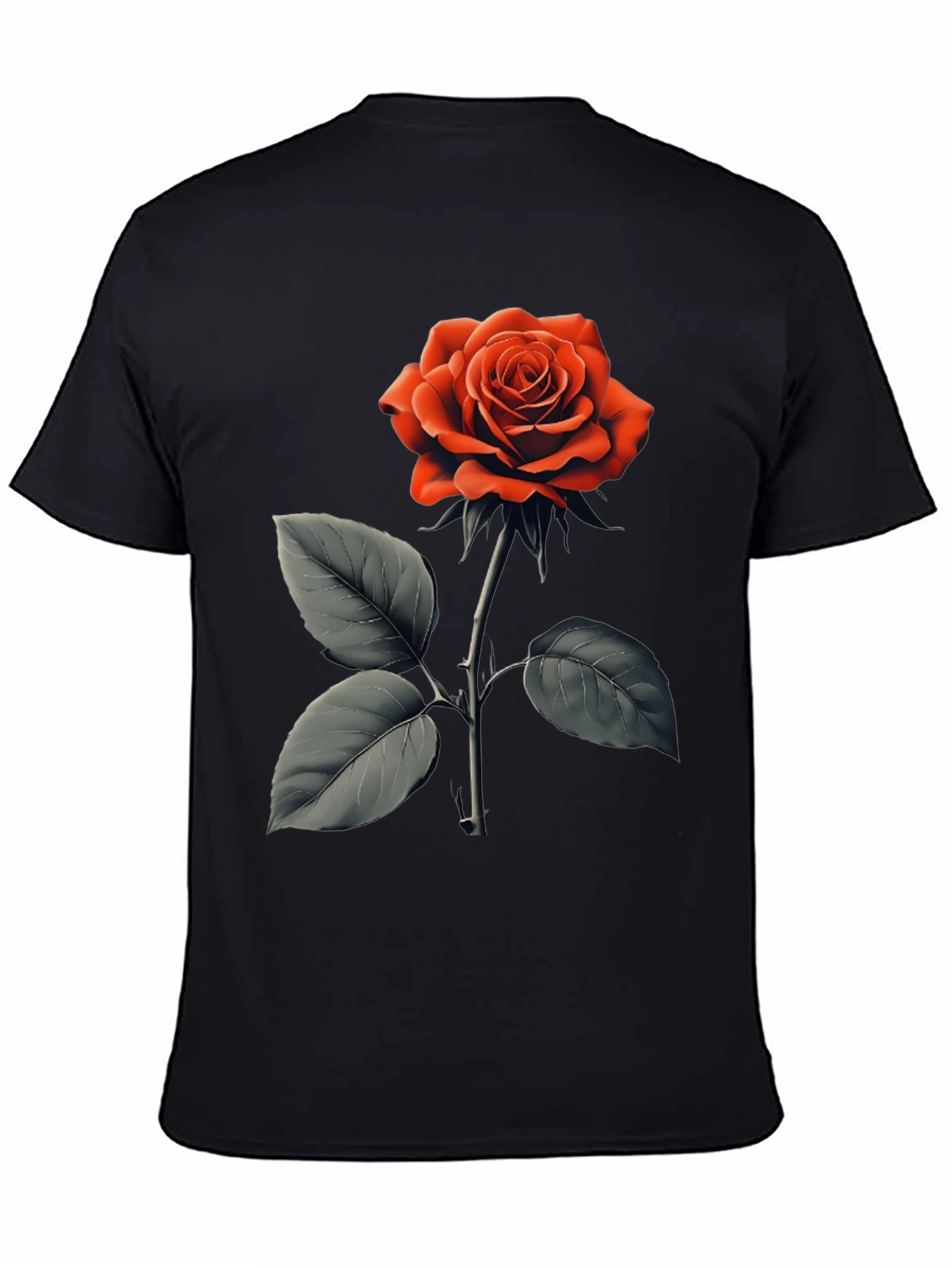 Red Rose Graphic T-Shirt - Classic Floral Design