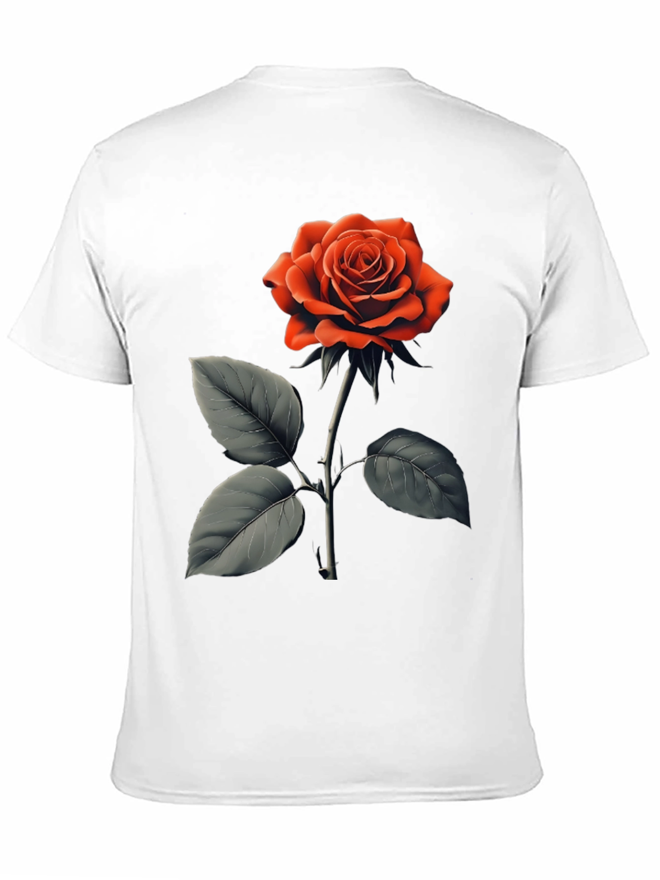 Red Rose Graphic T-Shirt - Classic Floral Design