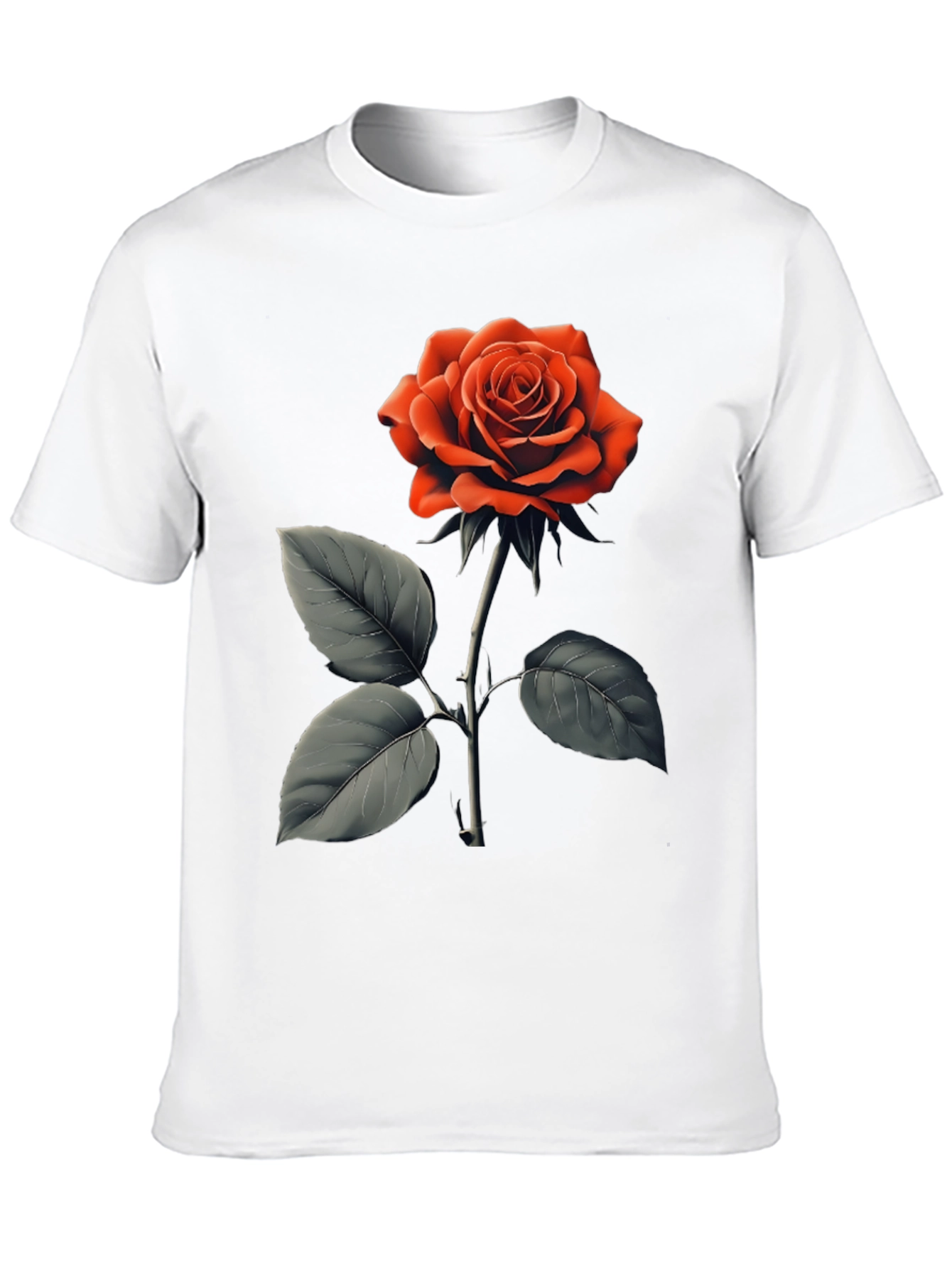 Red Rose Graphic T-Shirt - Classic Floral Design