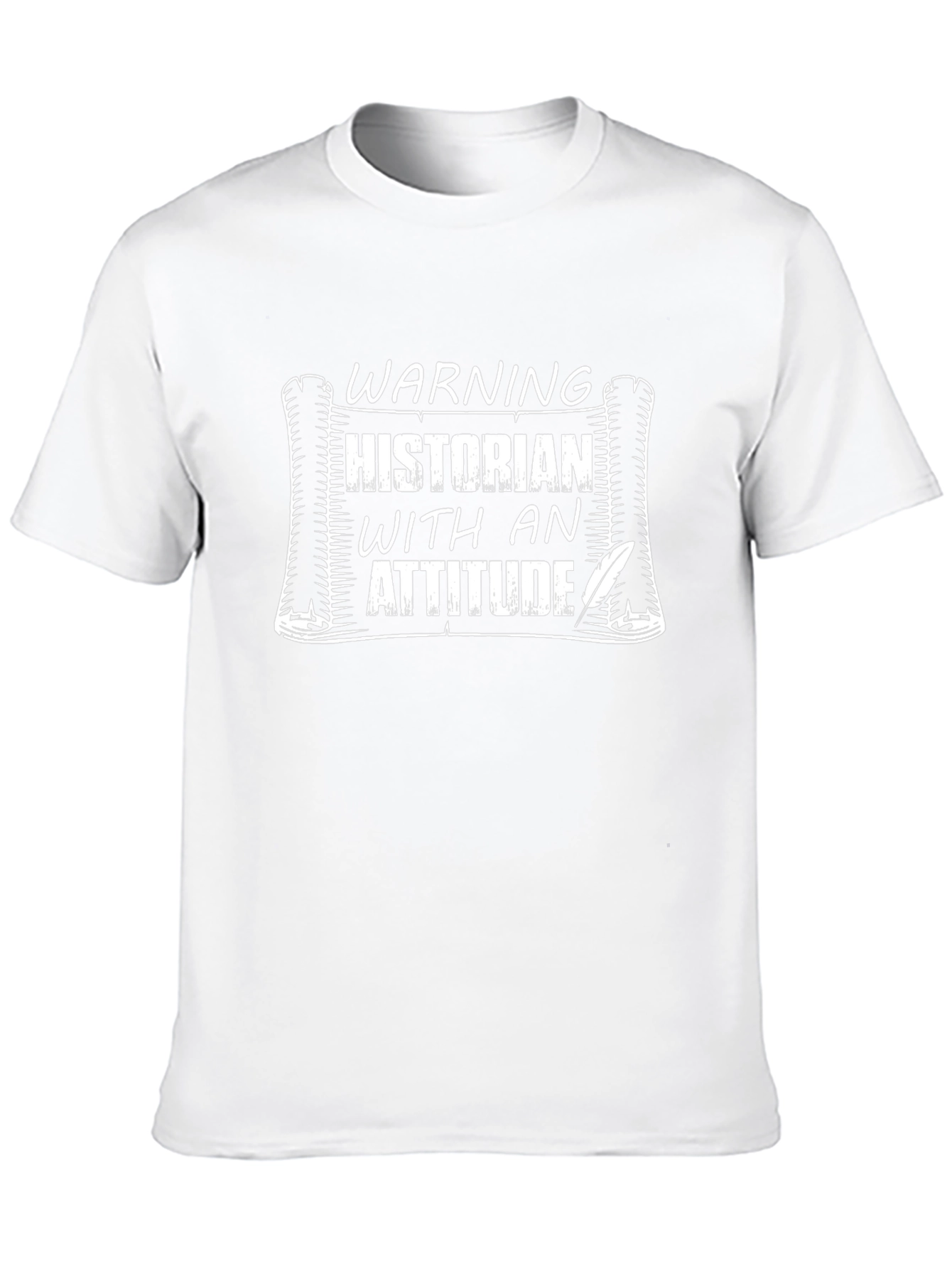 Historian With An Attitude Black T-Shirt