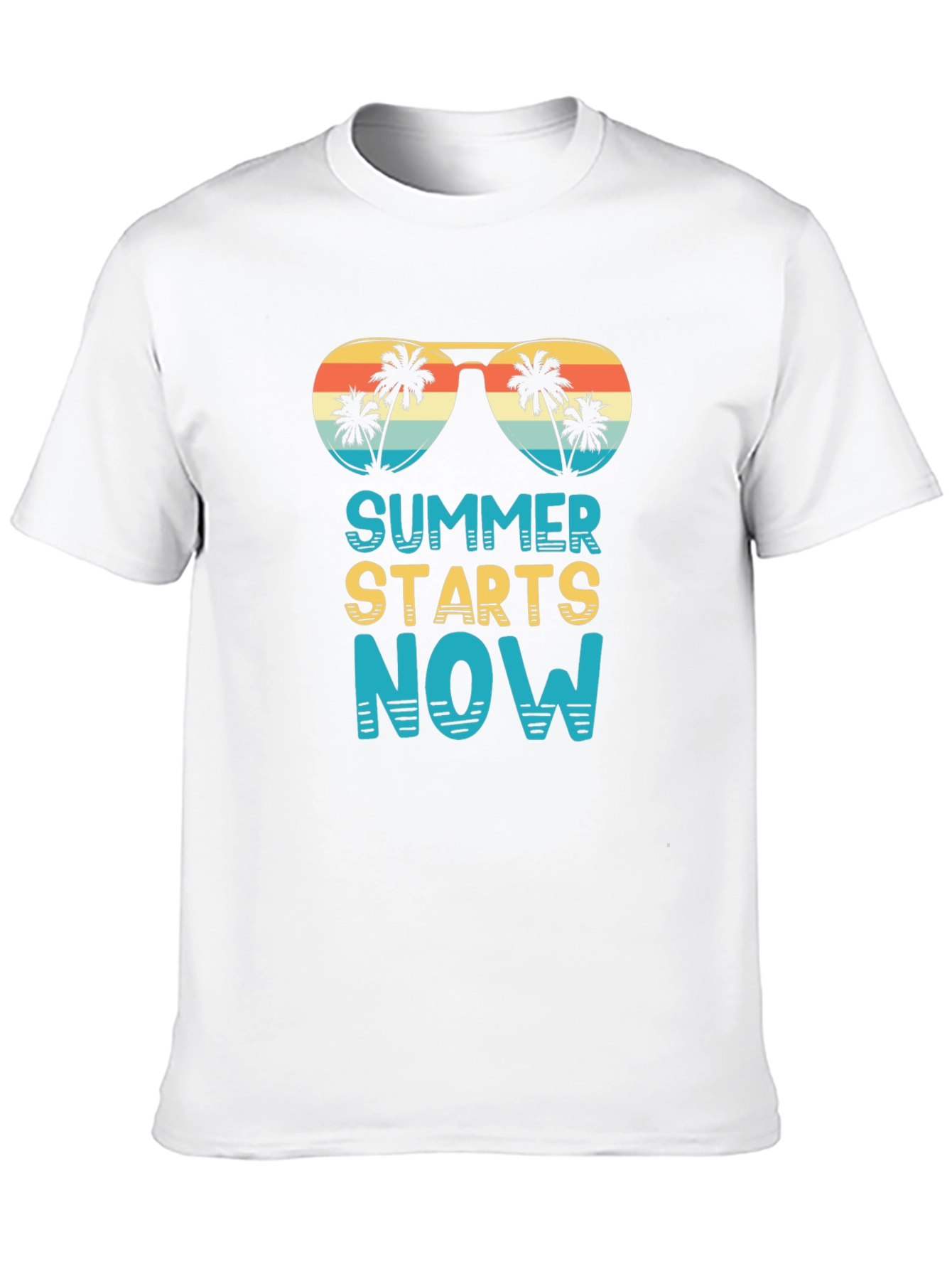 Summer Starts Now T-Shirt - Palm Tree Sunglasses