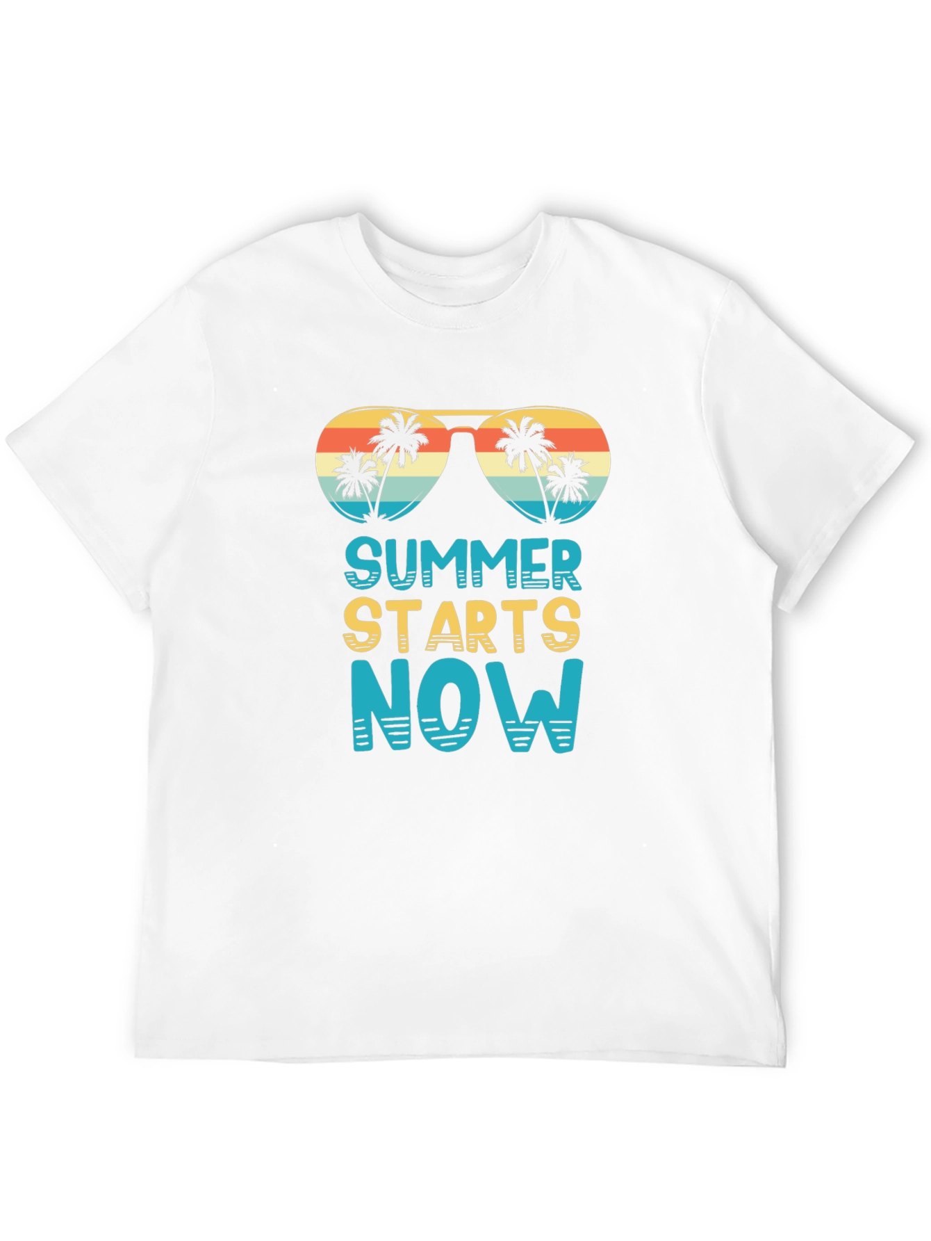Summer Starts Now T-Shirt - Palm Tree Sunglasses