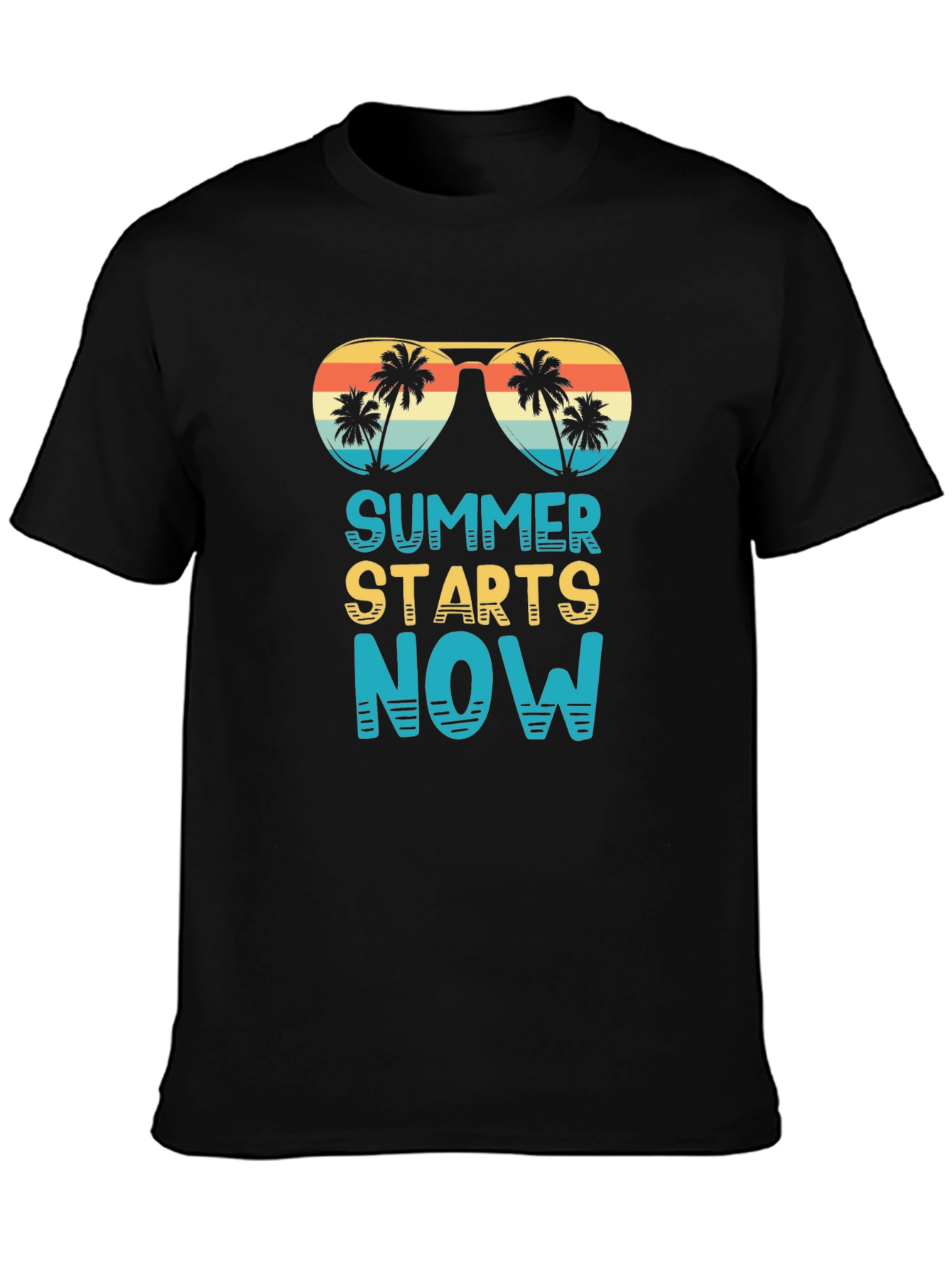 Summer Starts Now T-Shirt - Palm Tree Sunglasses