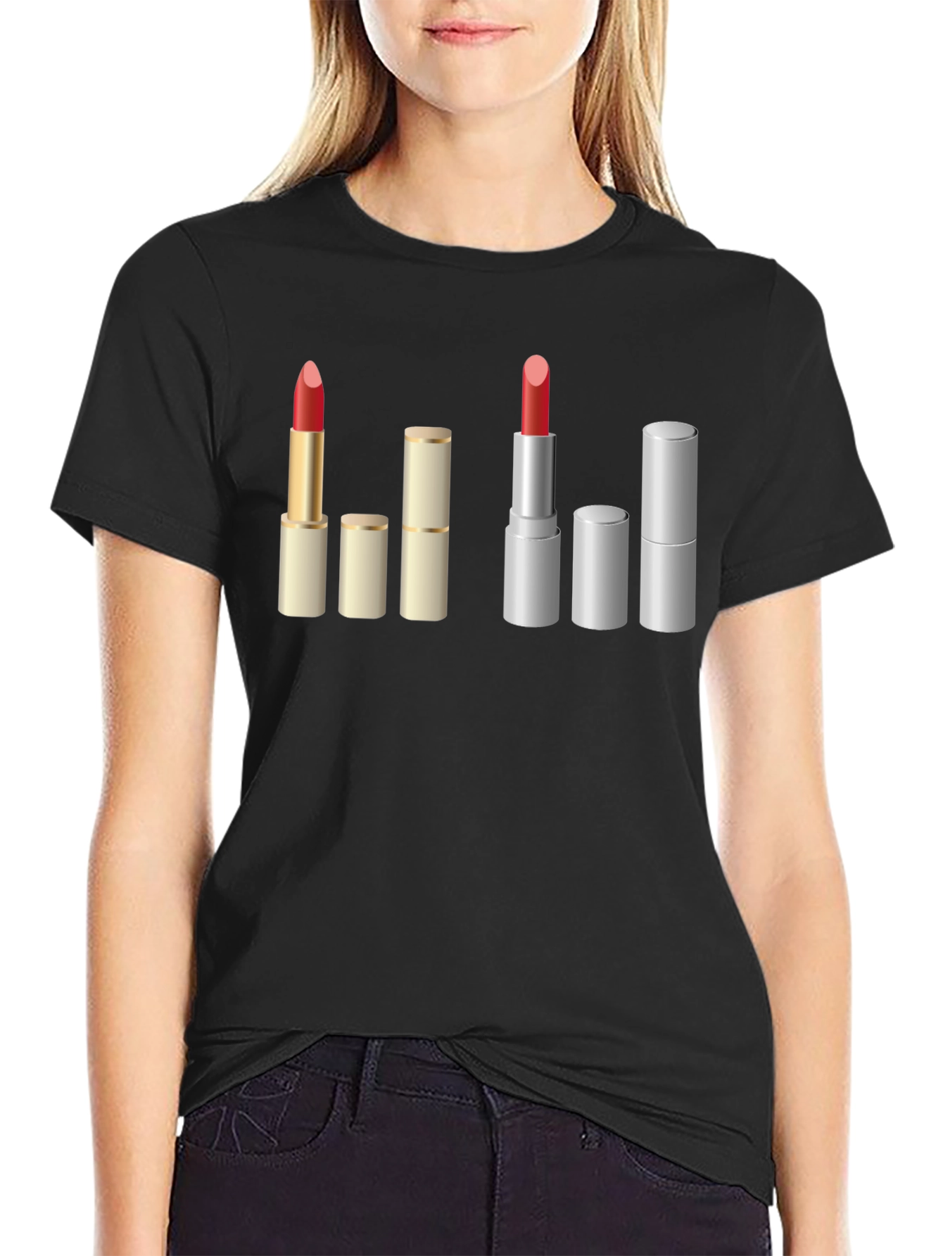 Lipstick Lover Graphic Tee - Makeup Artist Fashion Shirt