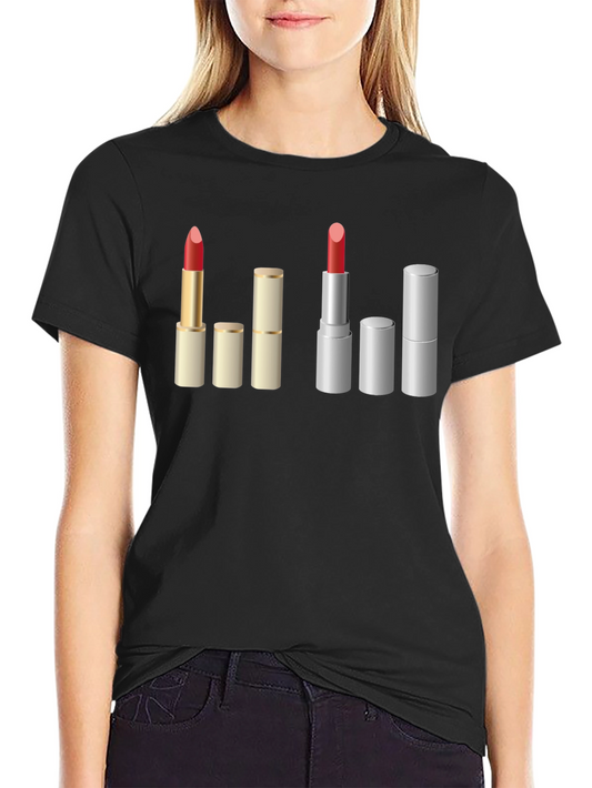 Lipstick Lover Graphic Tee - Makeup Artist Fashion Shirt