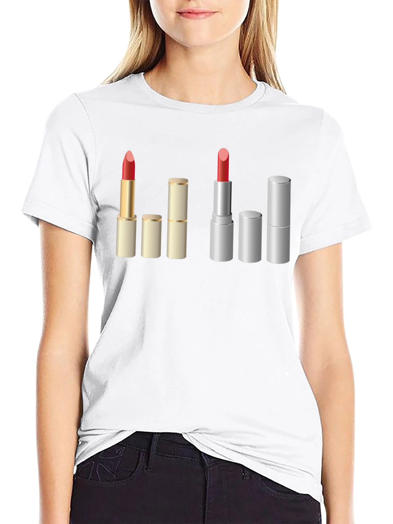 Lipstick Lover Graphic Tee - Makeup Artist Fashion Shirt