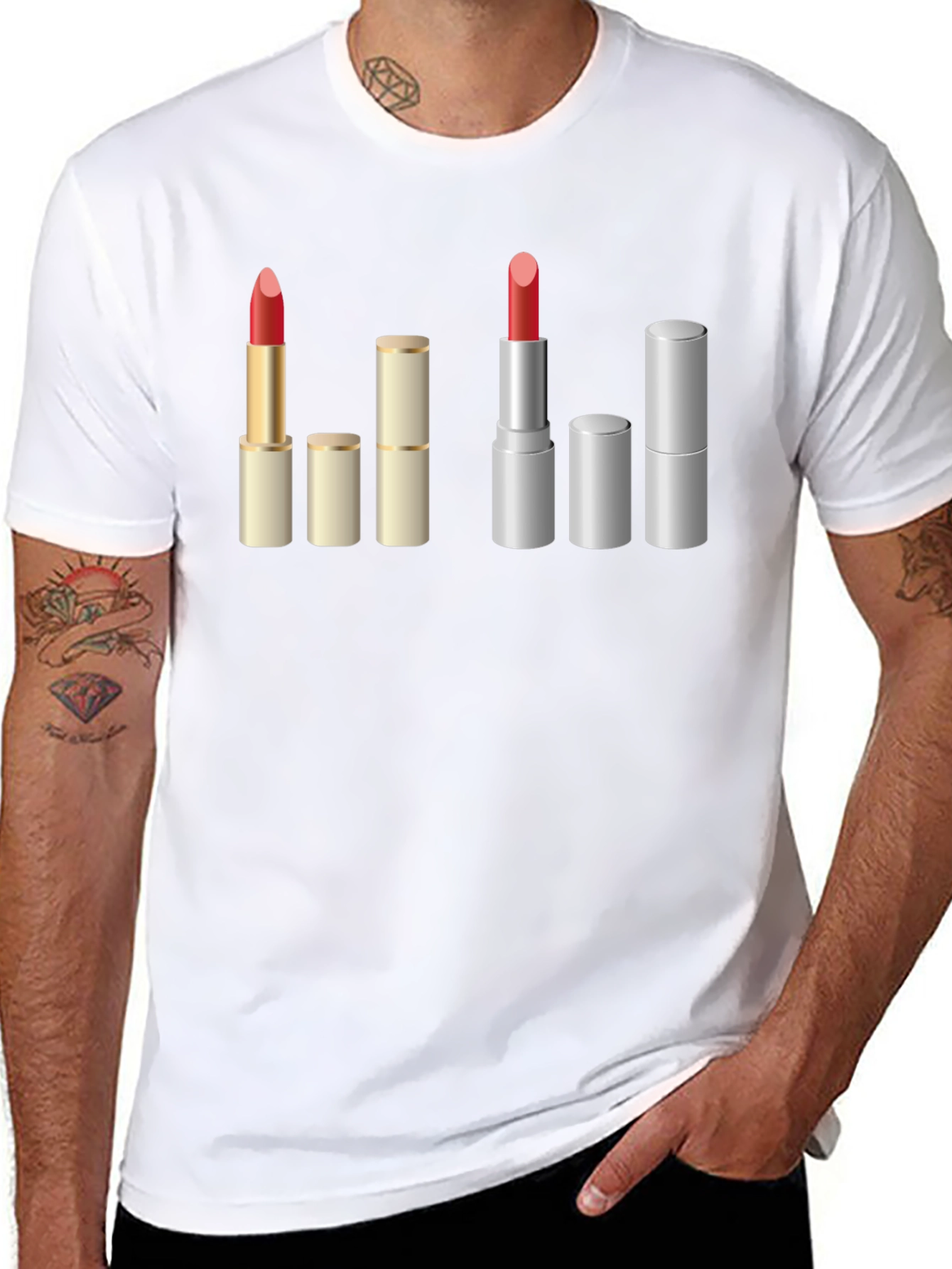 Lipstick Lover Graphic Tee - Makeup Artist Fashion Shirt