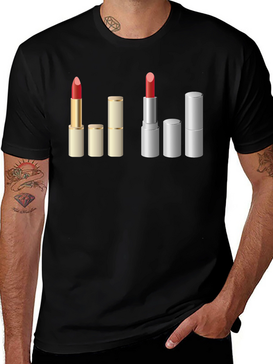 Lipstick Lover Graphic Tee - Makeup Artist Fashion Shirt