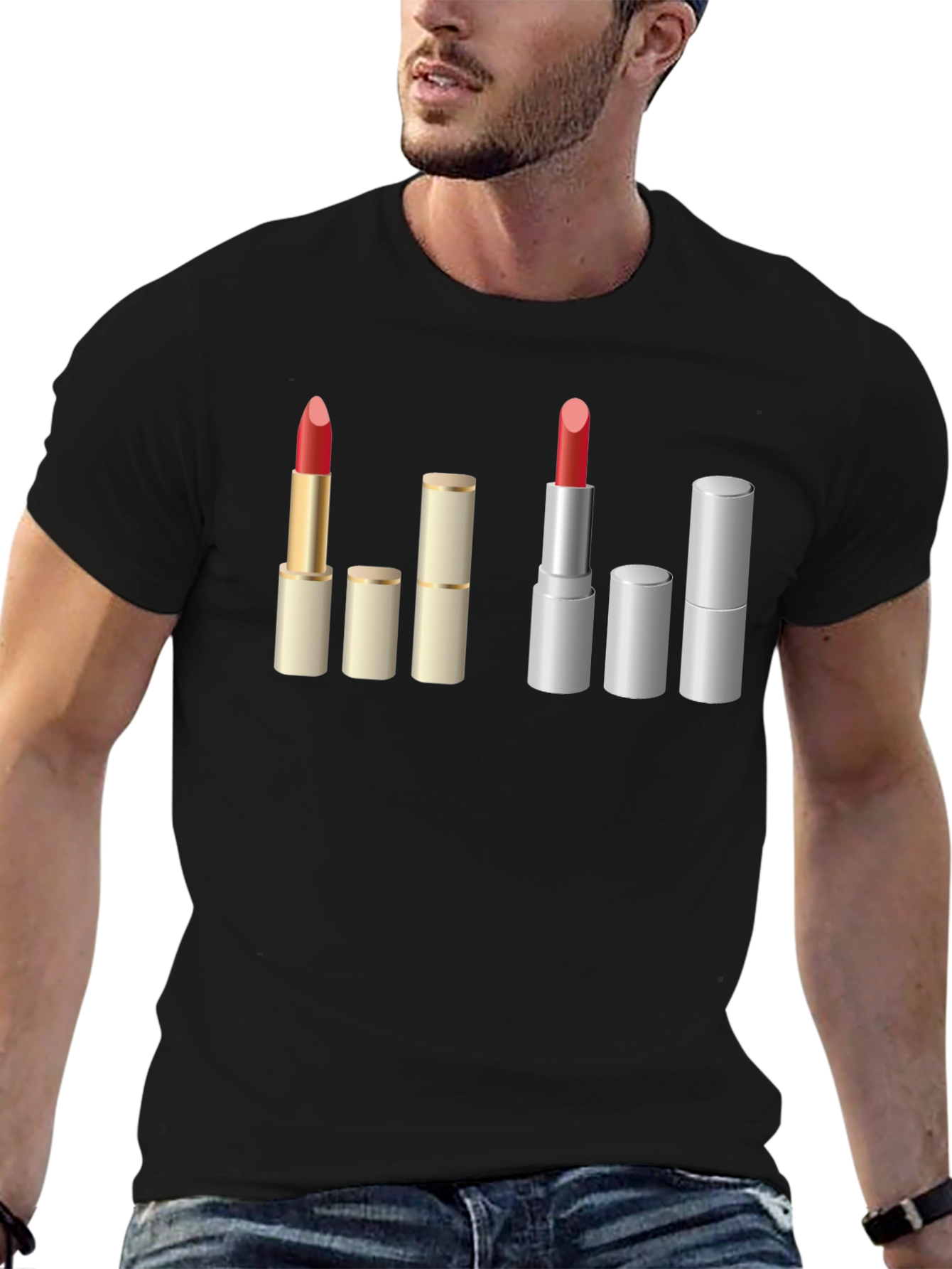 Lipstick Lover Graphic Tee - Makeup Artist Fashion Shirt