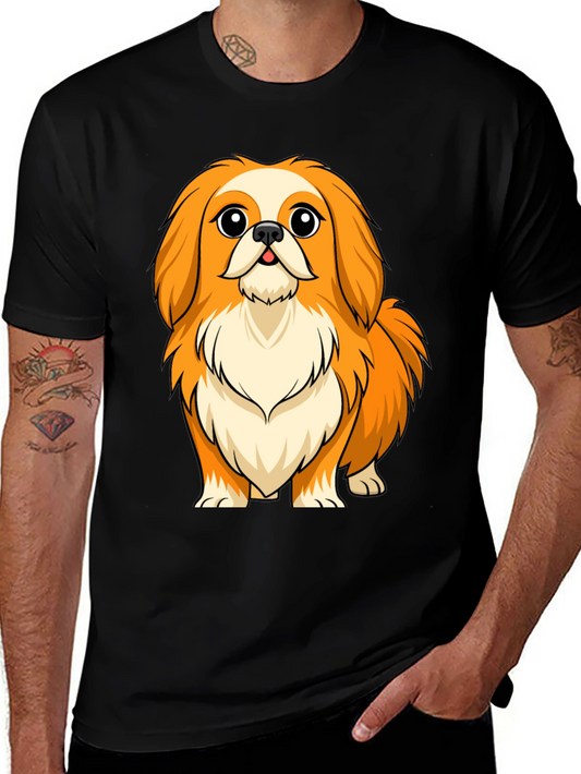 Dog Graphic Tee - Black Crew Neck