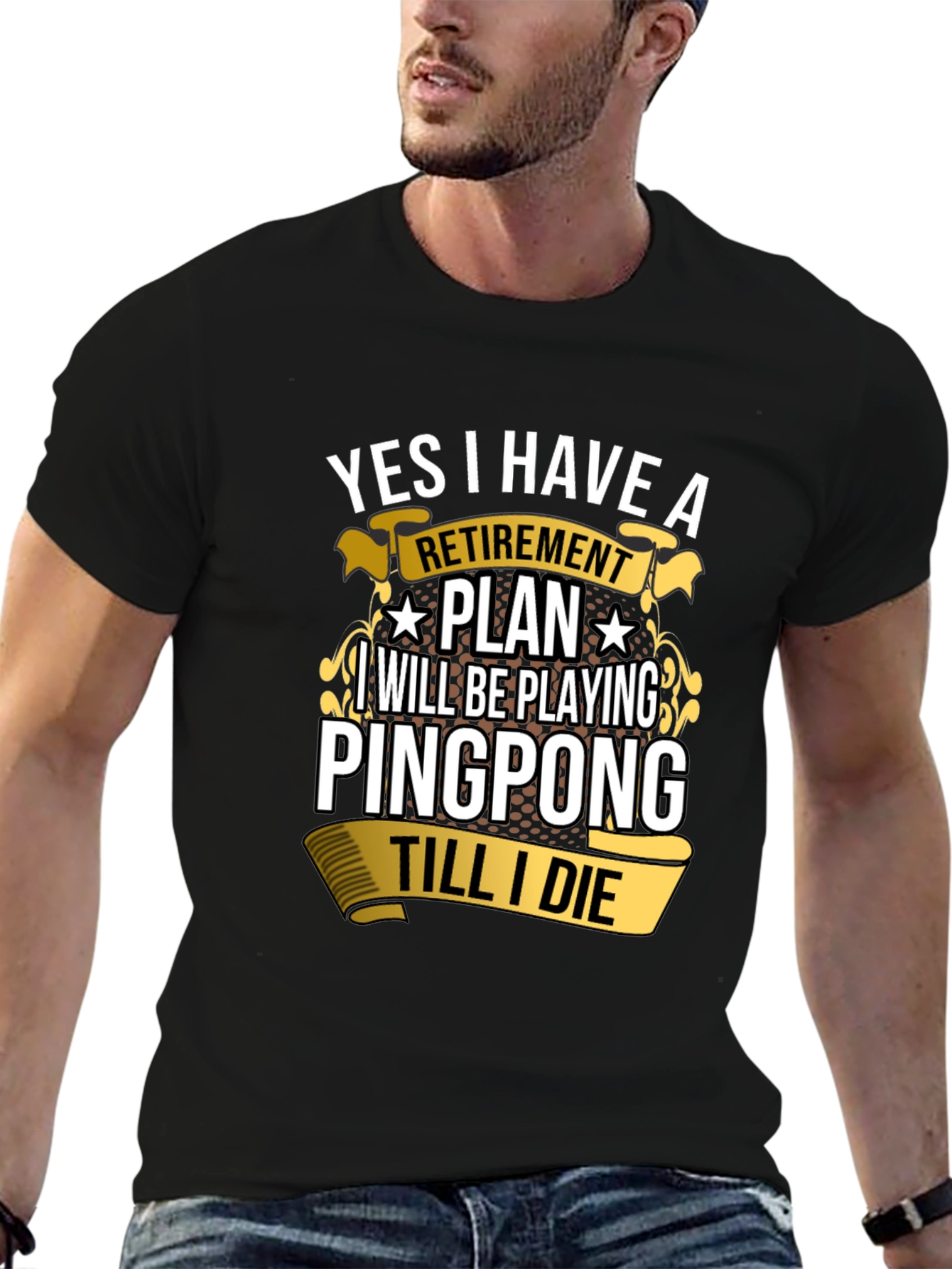Ping Pong Retirement Plan Graphic Tee