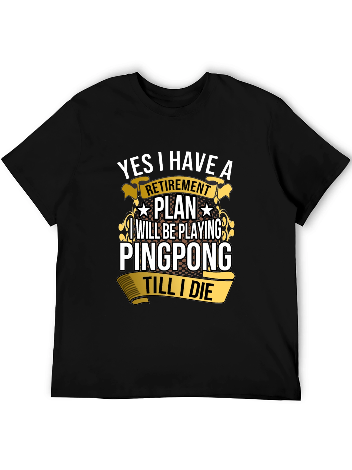 Ping Pong Retirement Plan Graphic Tee
