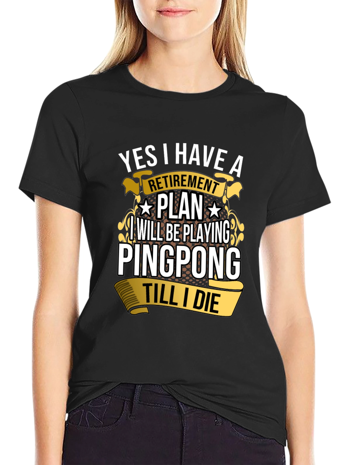 Ping Pong Retirement Plan Graphic Tee