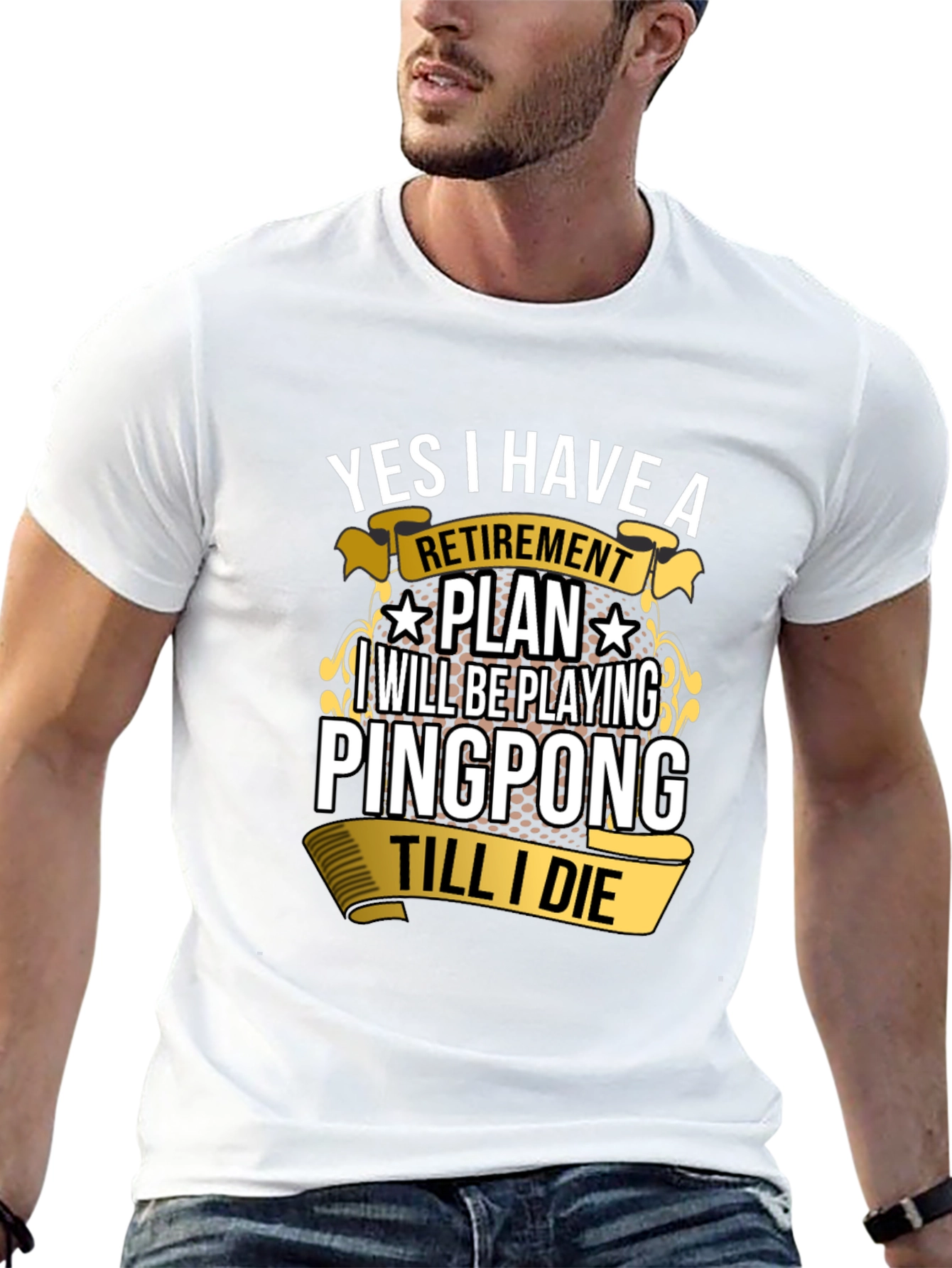 Ping Pong Retirement Plan Graphic Tee
