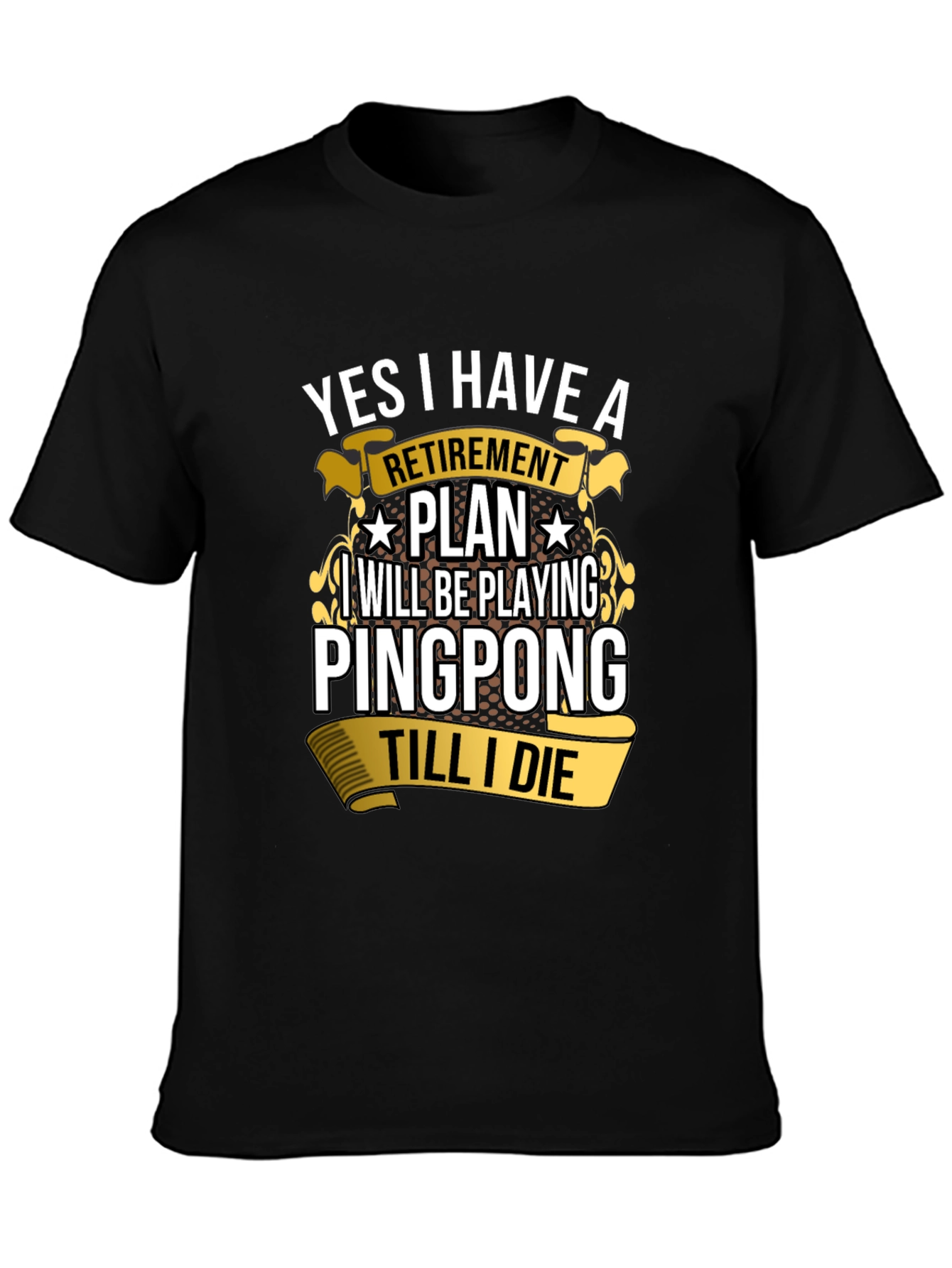 Ping Pong Retirement Plan Graphic Tee